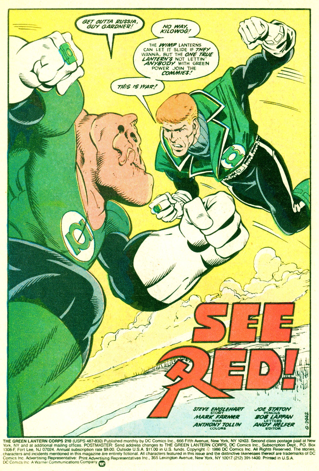 Read online The Green Lantern Corps comic -  Issue #210 - 2