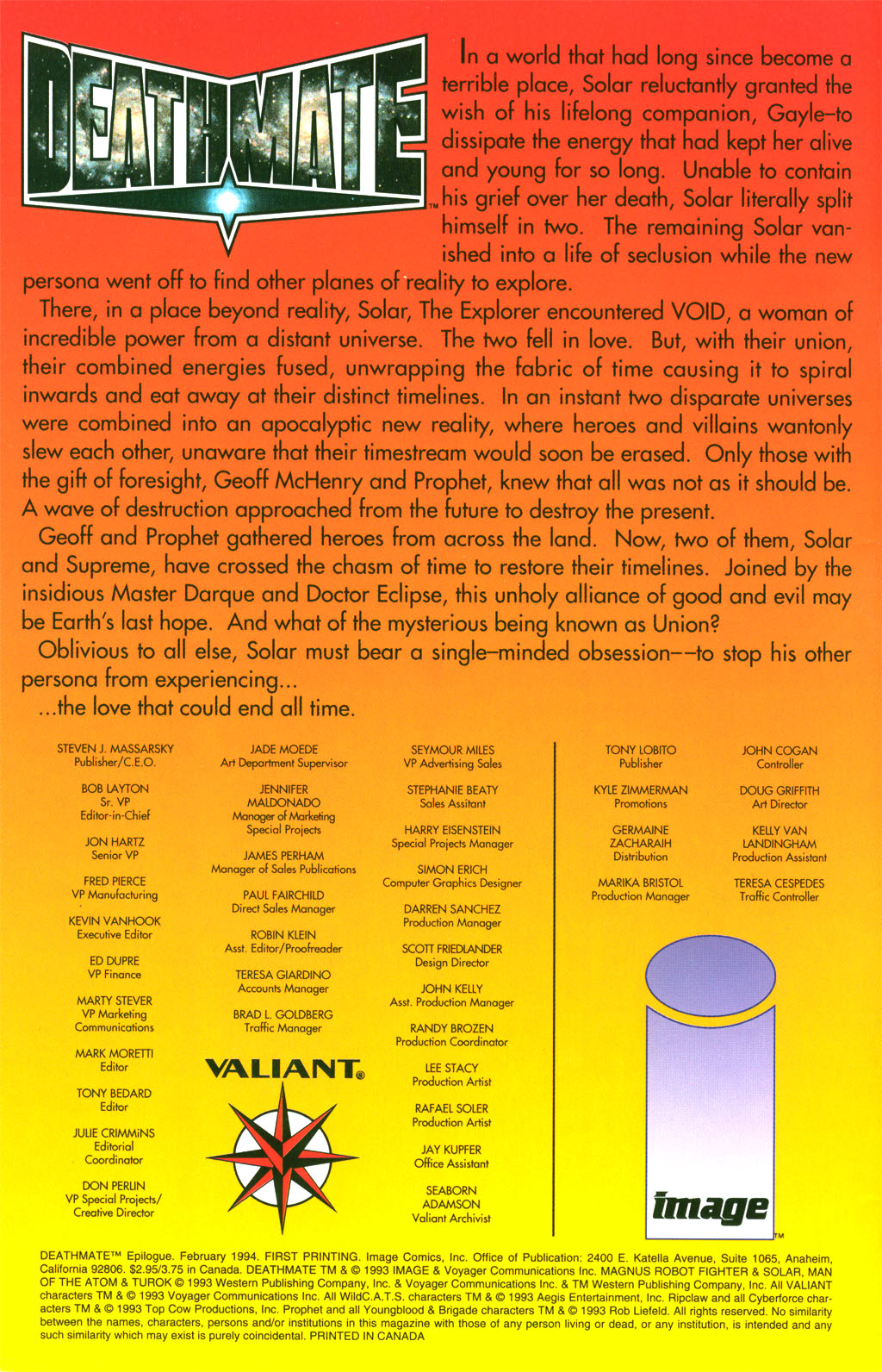Read online Deathmate comic -  Issue # Epiloque - 1