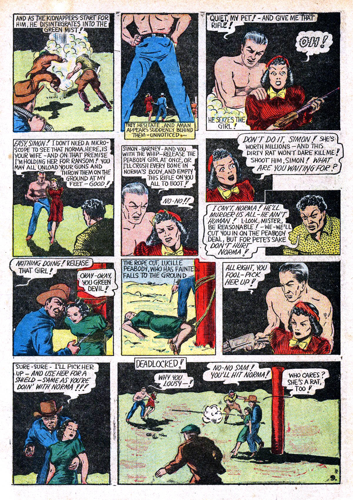 Read online Amazing Man Comics comic -  Issue #6 - 11