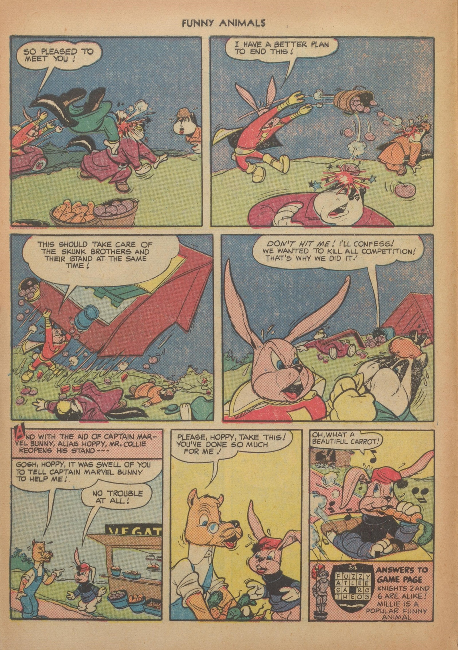 Read online Fawcett's Funny Animals comic -  Issue #68 - 8