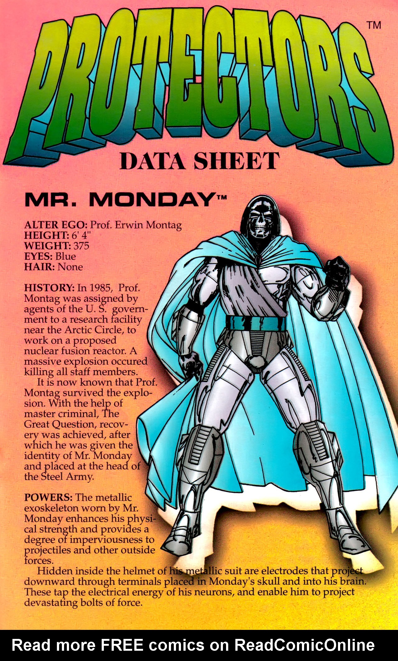 Read online The Protectors comic -  Issue # _Handbook - 19