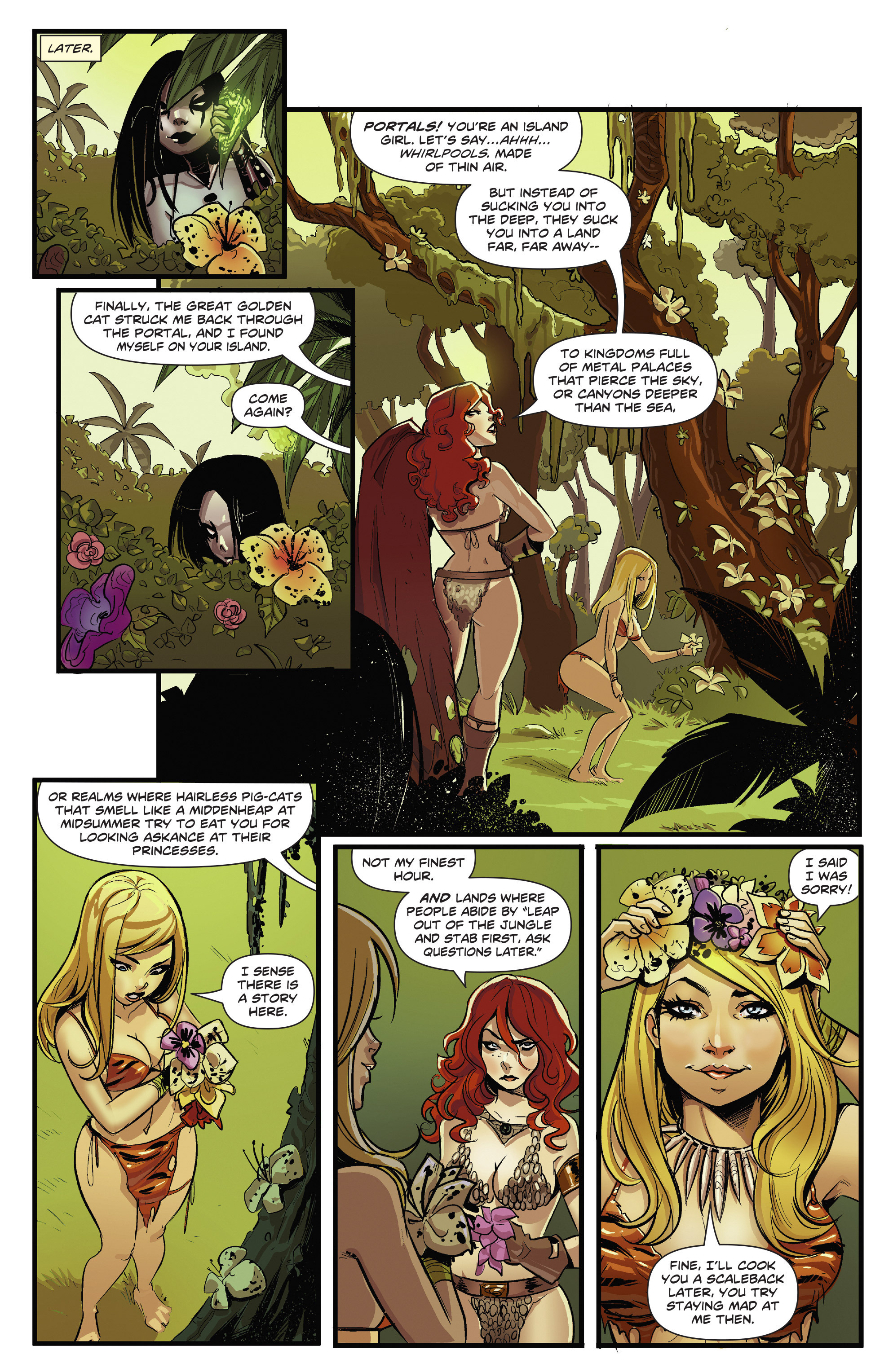 Read online Swords of Sorrow: Red Sonja & Jungle Girl comic -  Issue #1 - 11