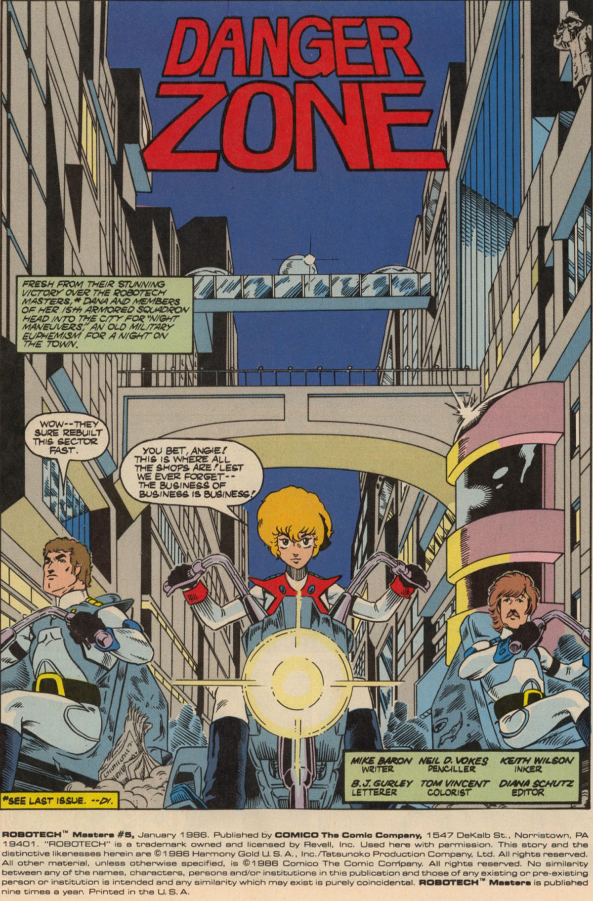 Read online Robotech Masters comic -  Issue #5 - 4