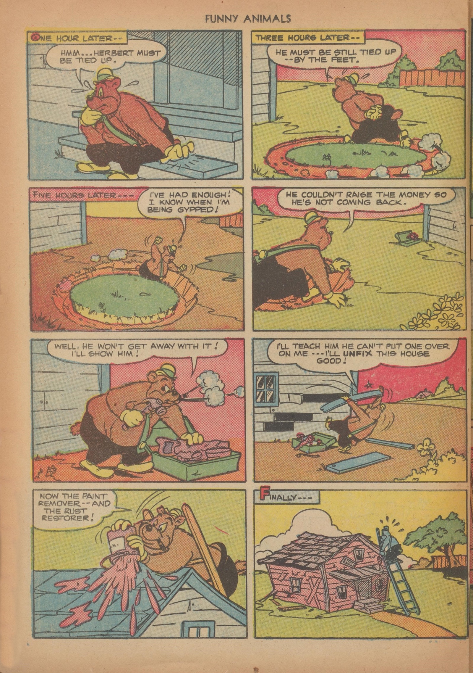 Read online Fawcett's Funny Animals comic -  Issue #69 - 22