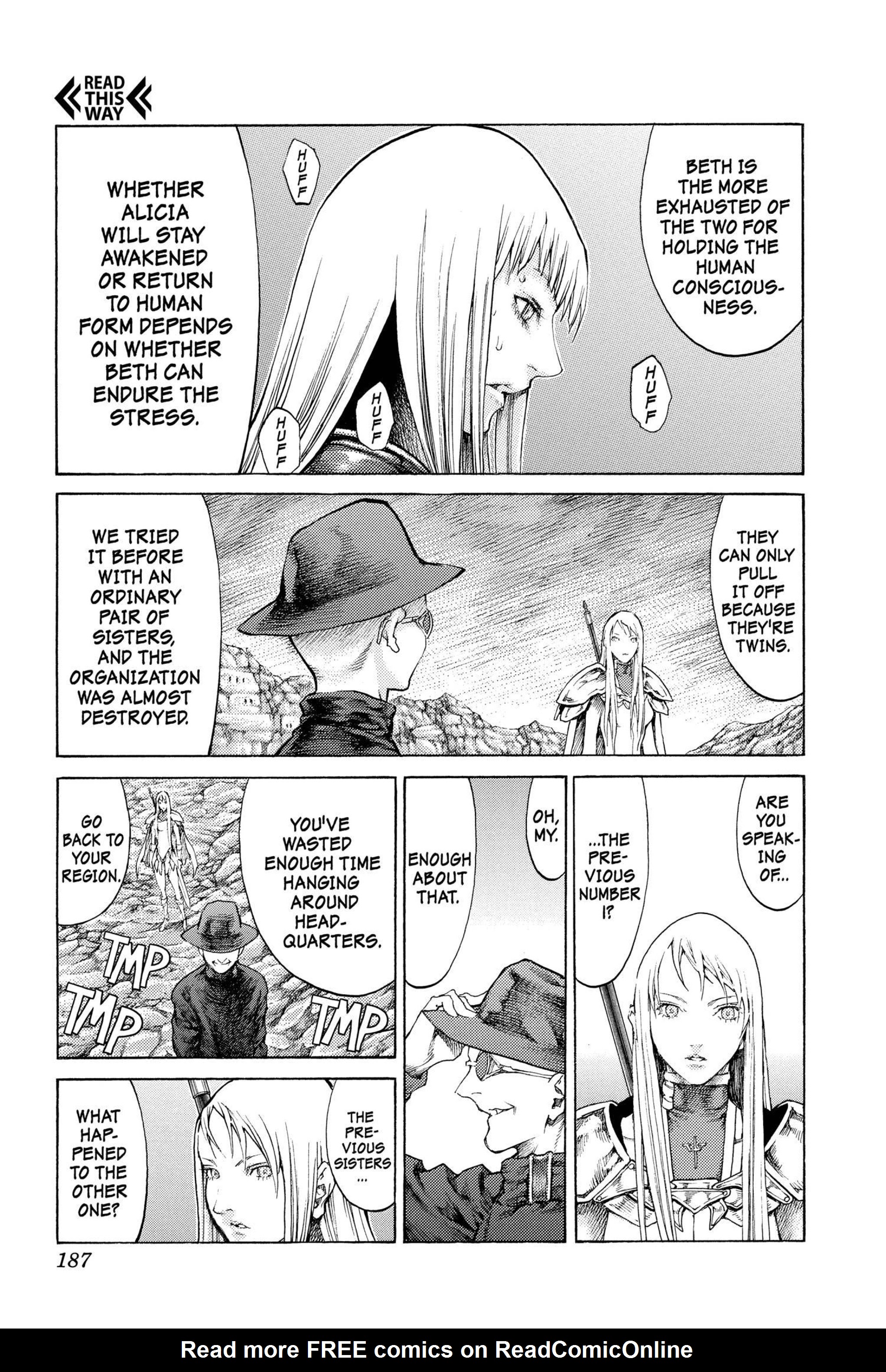 Read online Claymore comic -  Issue #11 - 168