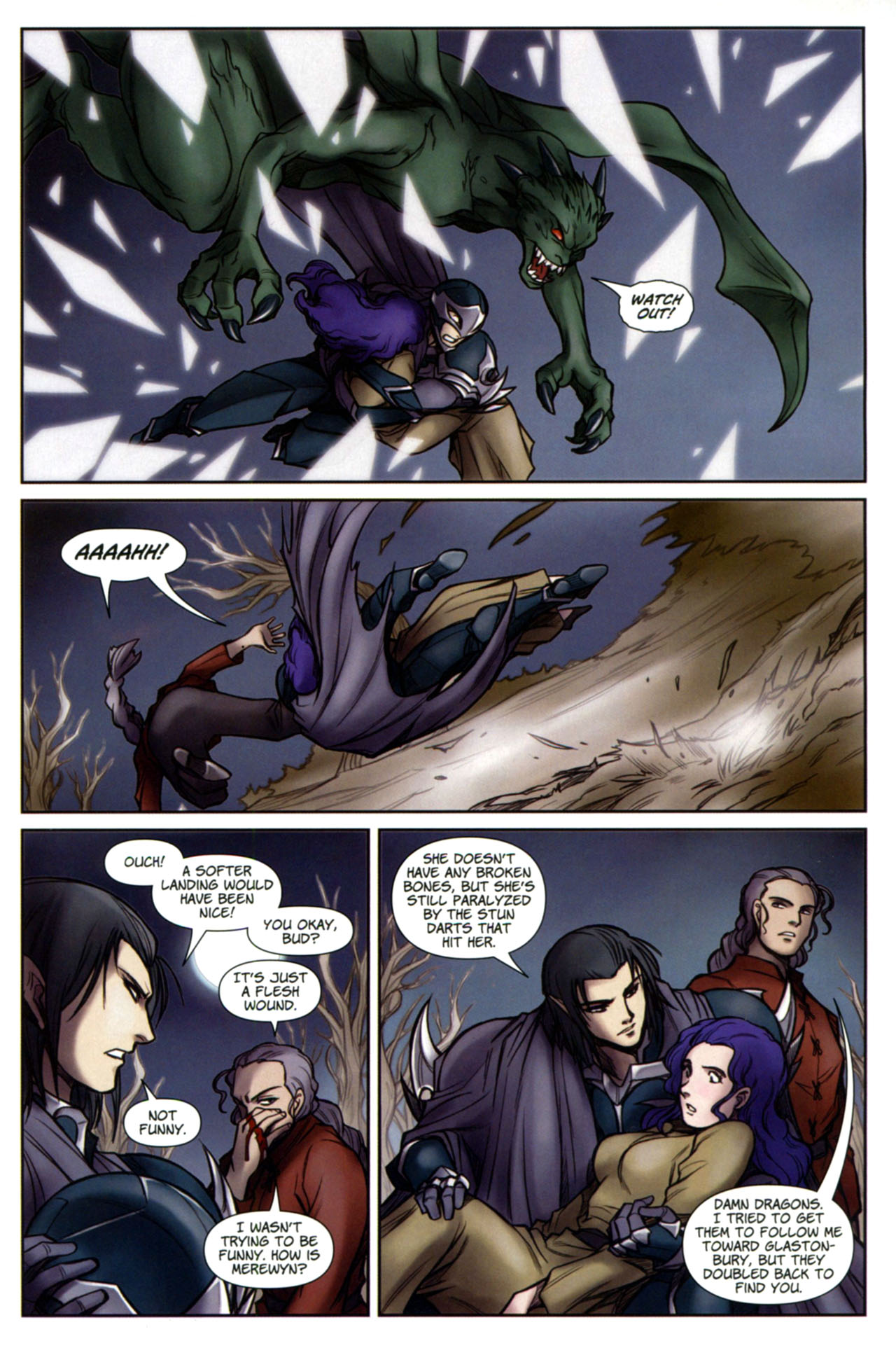Read online Lords of Avalon: Knight of Darkness comic -  Issue #3 - 4