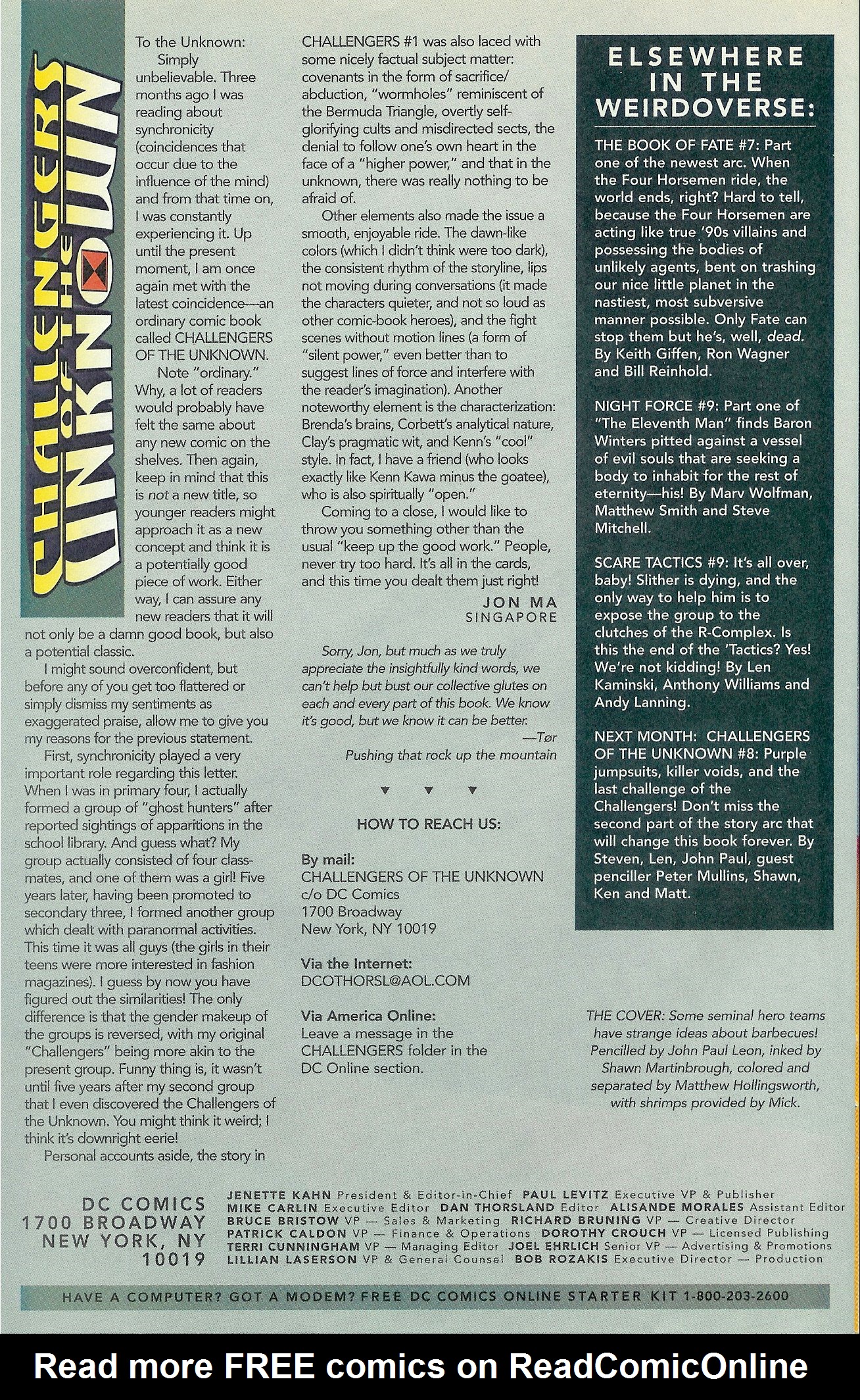 Read online Challengers of the Unknown (1997) comic -  Issue #7 - 24