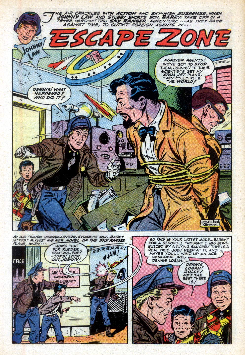 Read online Johnny Law Sky Ranger Adventures comic -  Issue #1 - 12