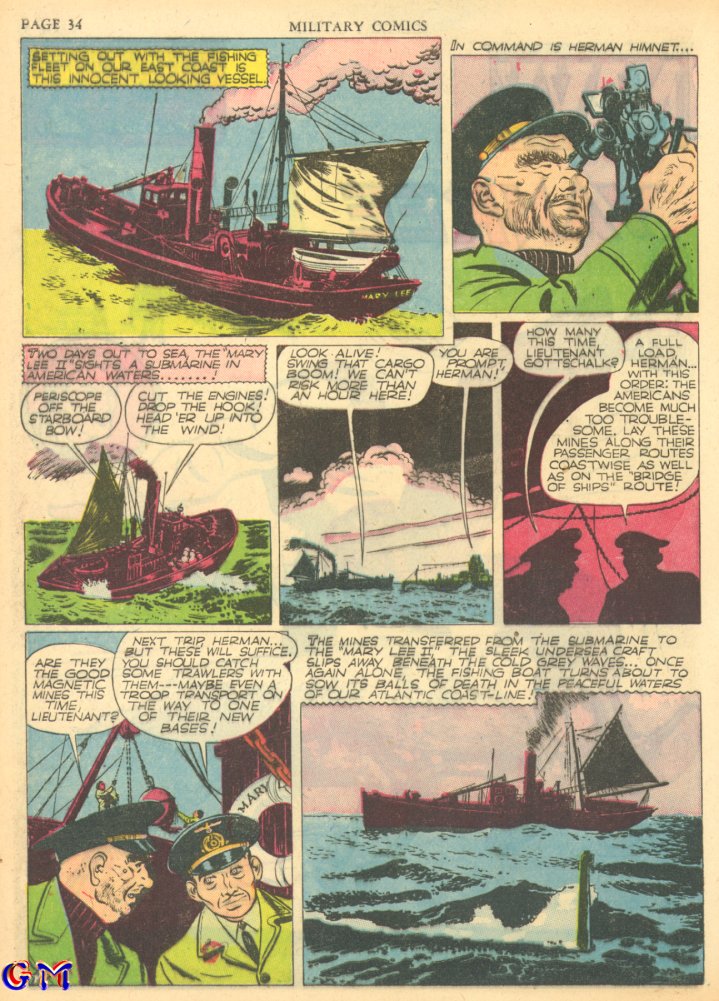 Read online Military Comics comic -  Issue #5 - 36
