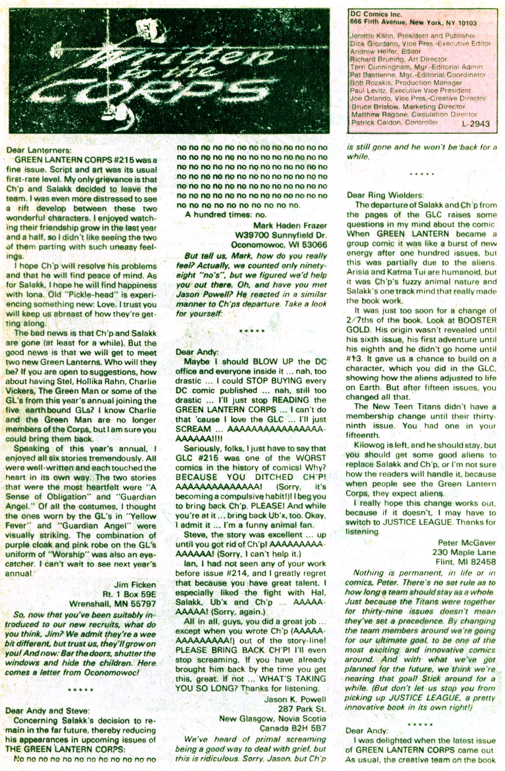 Read online The Green Lantern Corps comic -  Issue #219 - 24