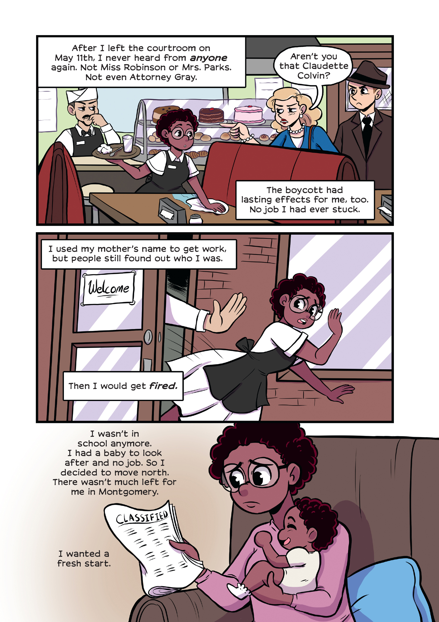 Read online History Comics comic -  Issue # Rosa Parks & Claudette Colvin - Civil Rights Heroes - 121
