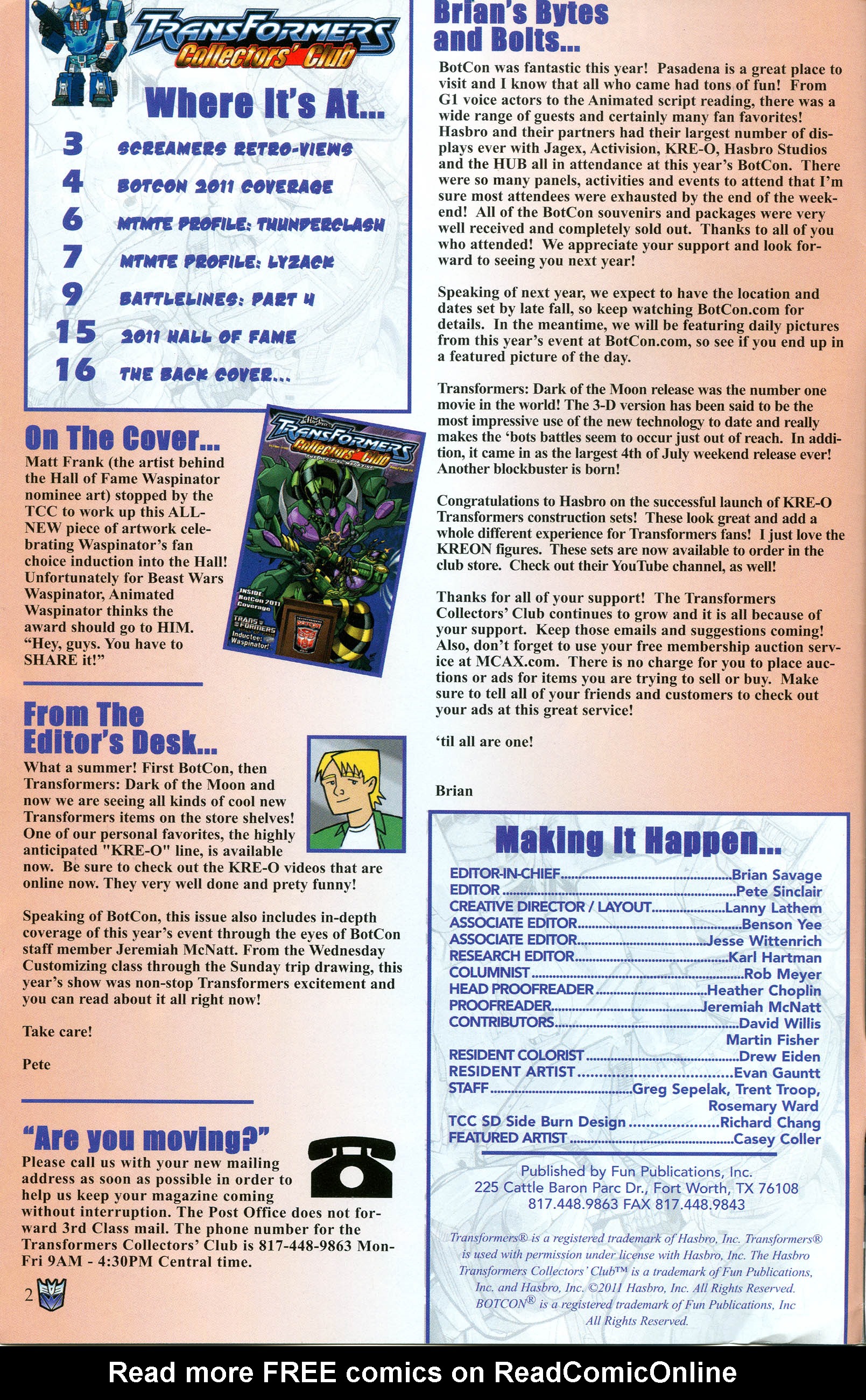 Read online Transformers: Collectors' Club comic -  Issue #40 - 2