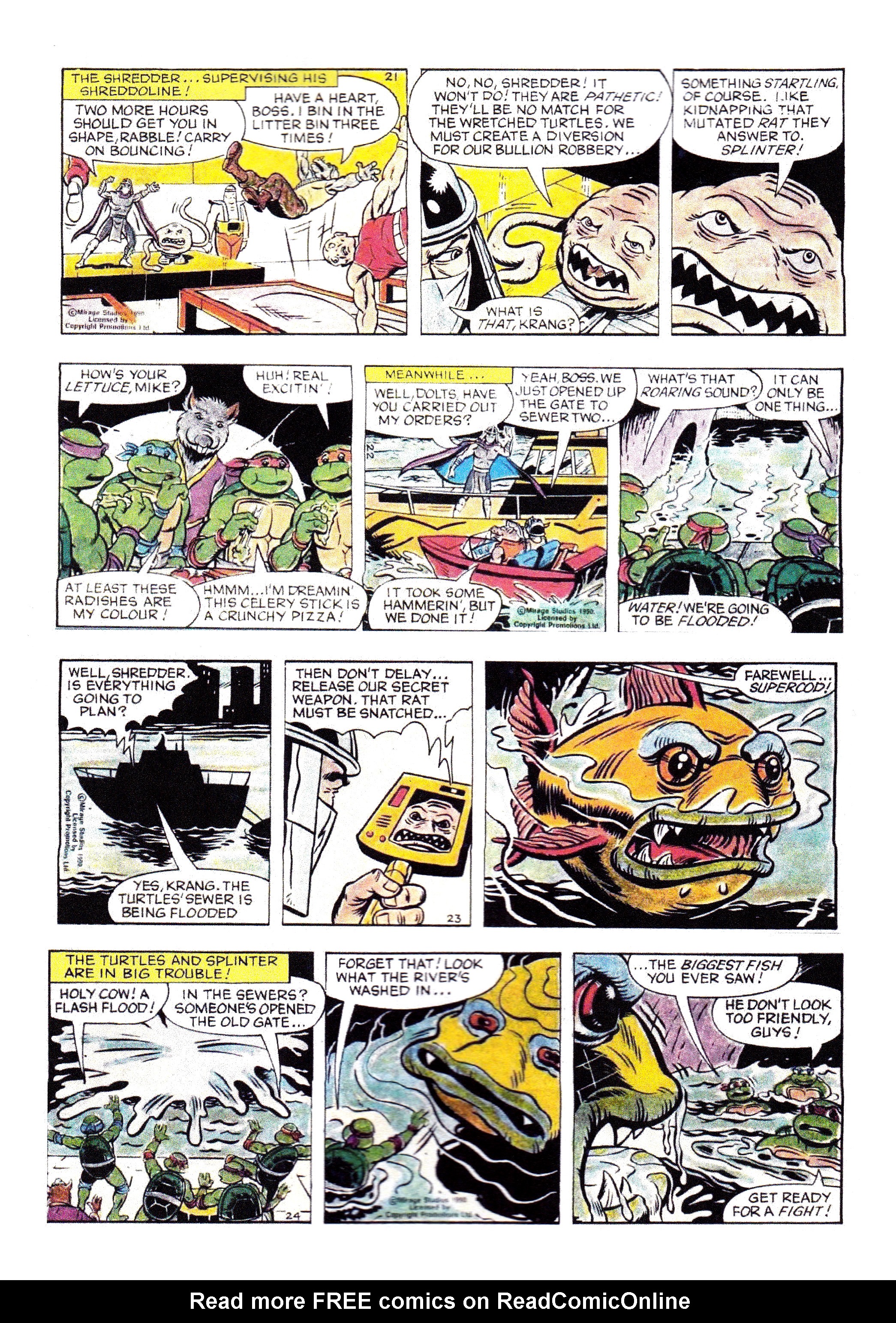 Read online Teenage Mutant Ninja Turtles: Complete Newspaper Daily Comic Strip Collection comic -  Issue # TPB 1 - 13