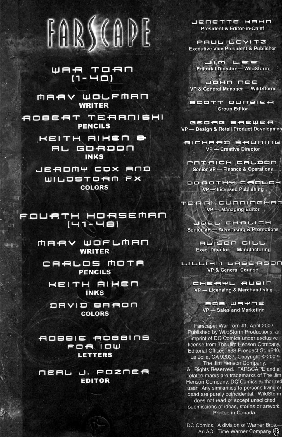 Read online Farscape:  War Torn comic -  Issue #1 - 2