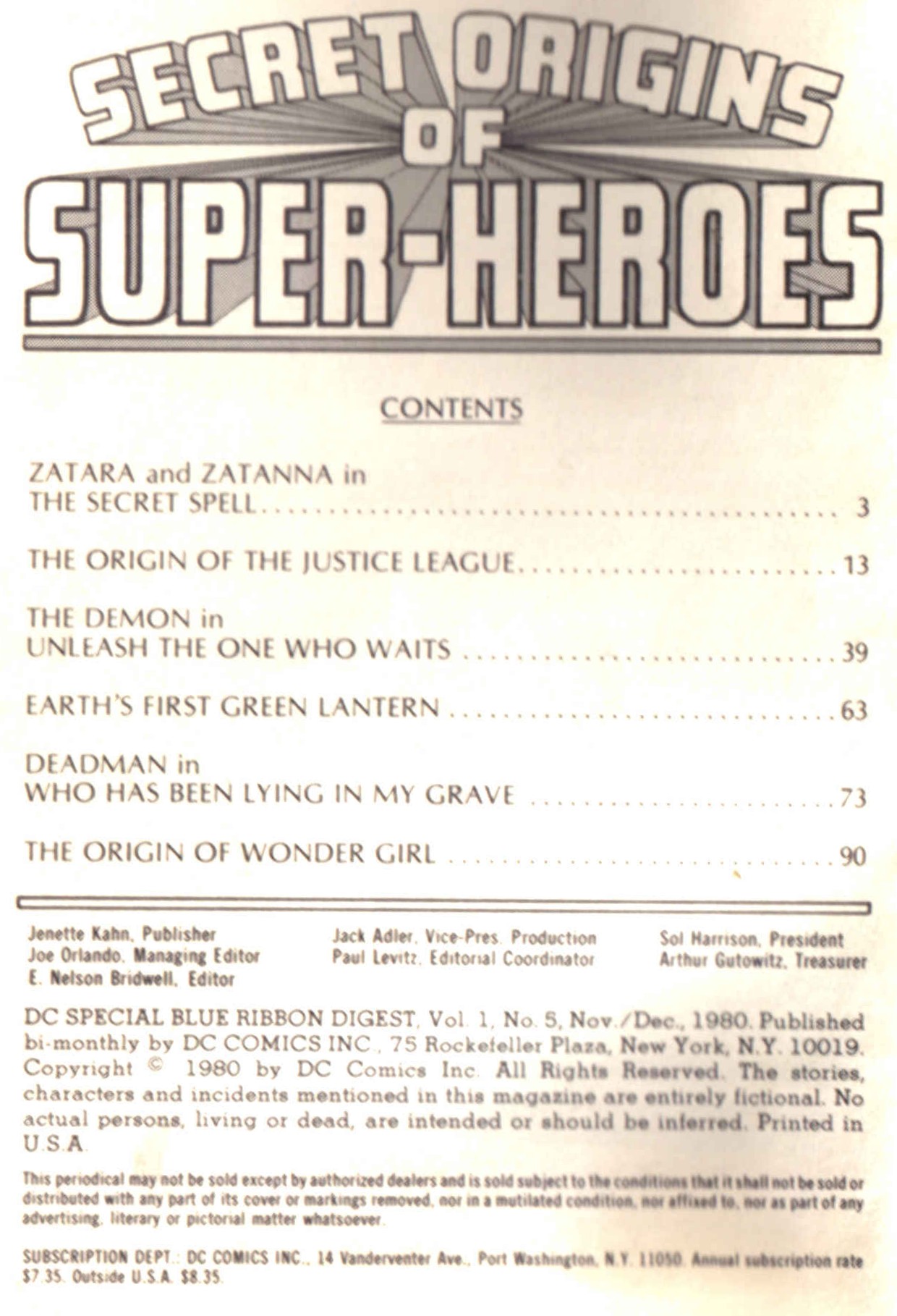 Read online DC Special Blue Ribbon Digest comic -  Issue #5 - 2