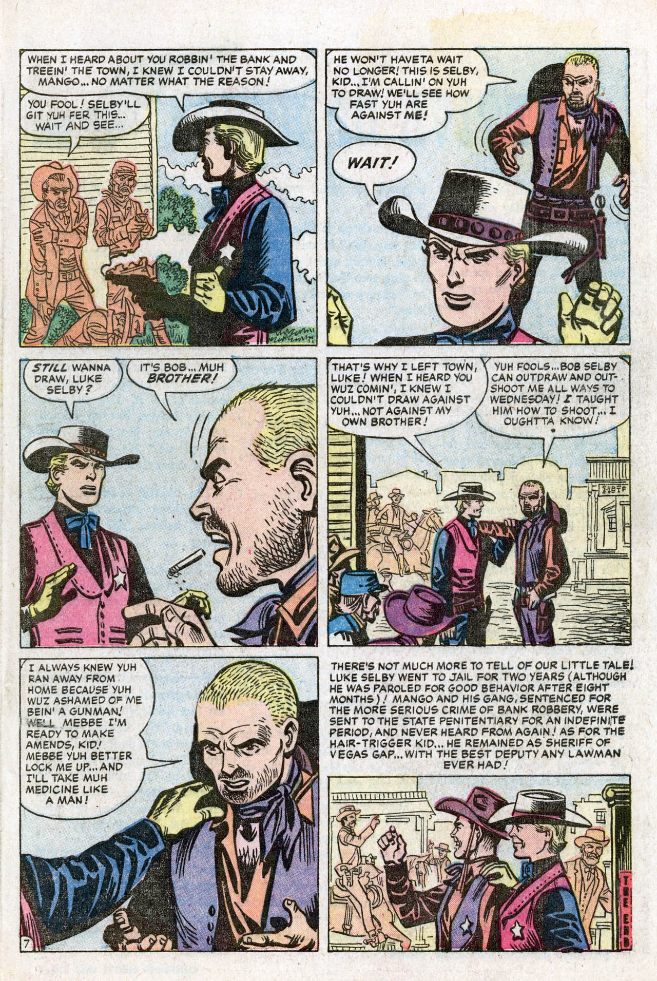 Read online Two Gun Western comic -  Issue #8 - 9