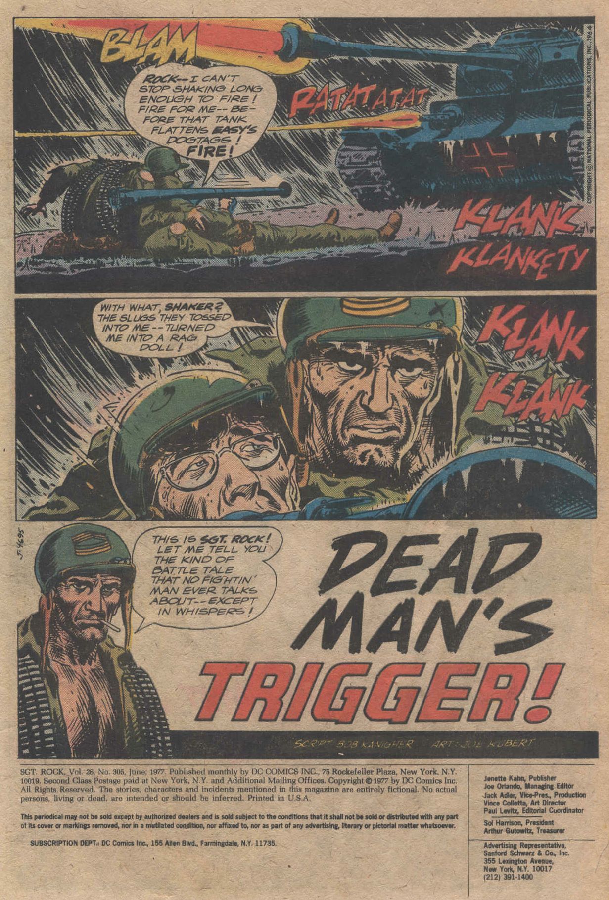 Read online Sgt. Rock comic -  Issue #305 - 3