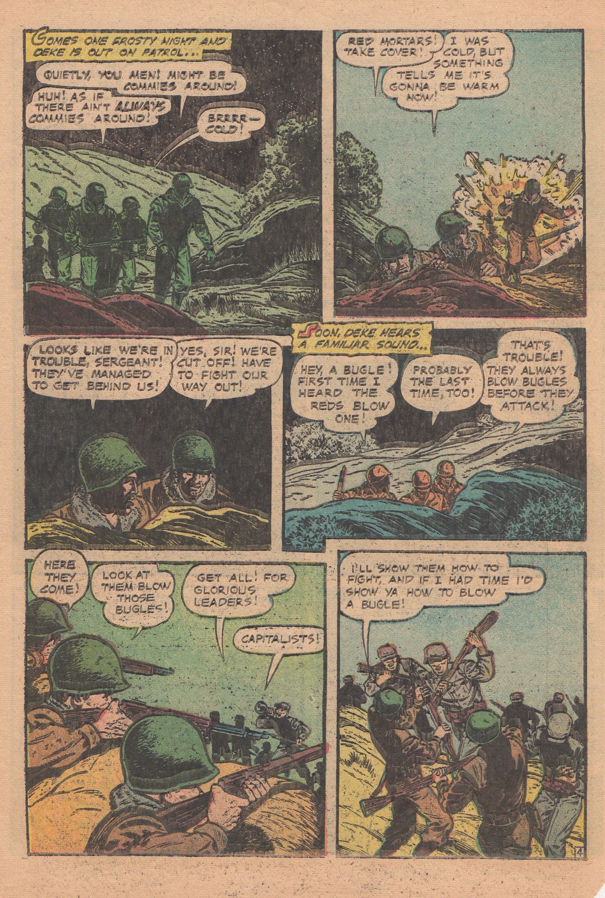 Read online Men in Action (1957) comic -  Issue #6 - 22