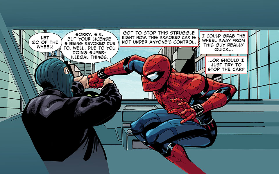 Read online Spider-Man: Far From Home - Them's The Brakes comic -  Issue # Full - 7
