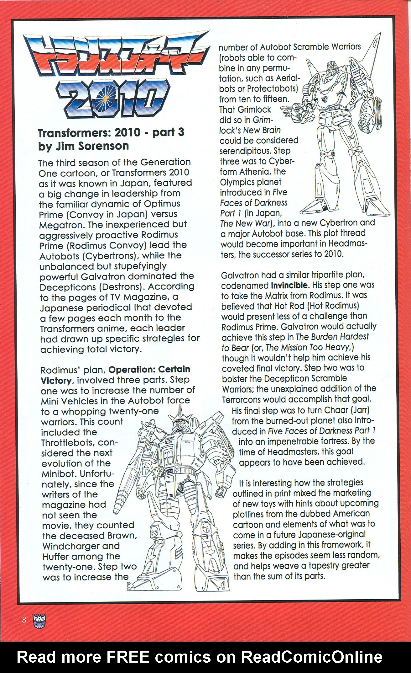 Read online Transformers: Collectors' Club comic -  Issue #33 - 8