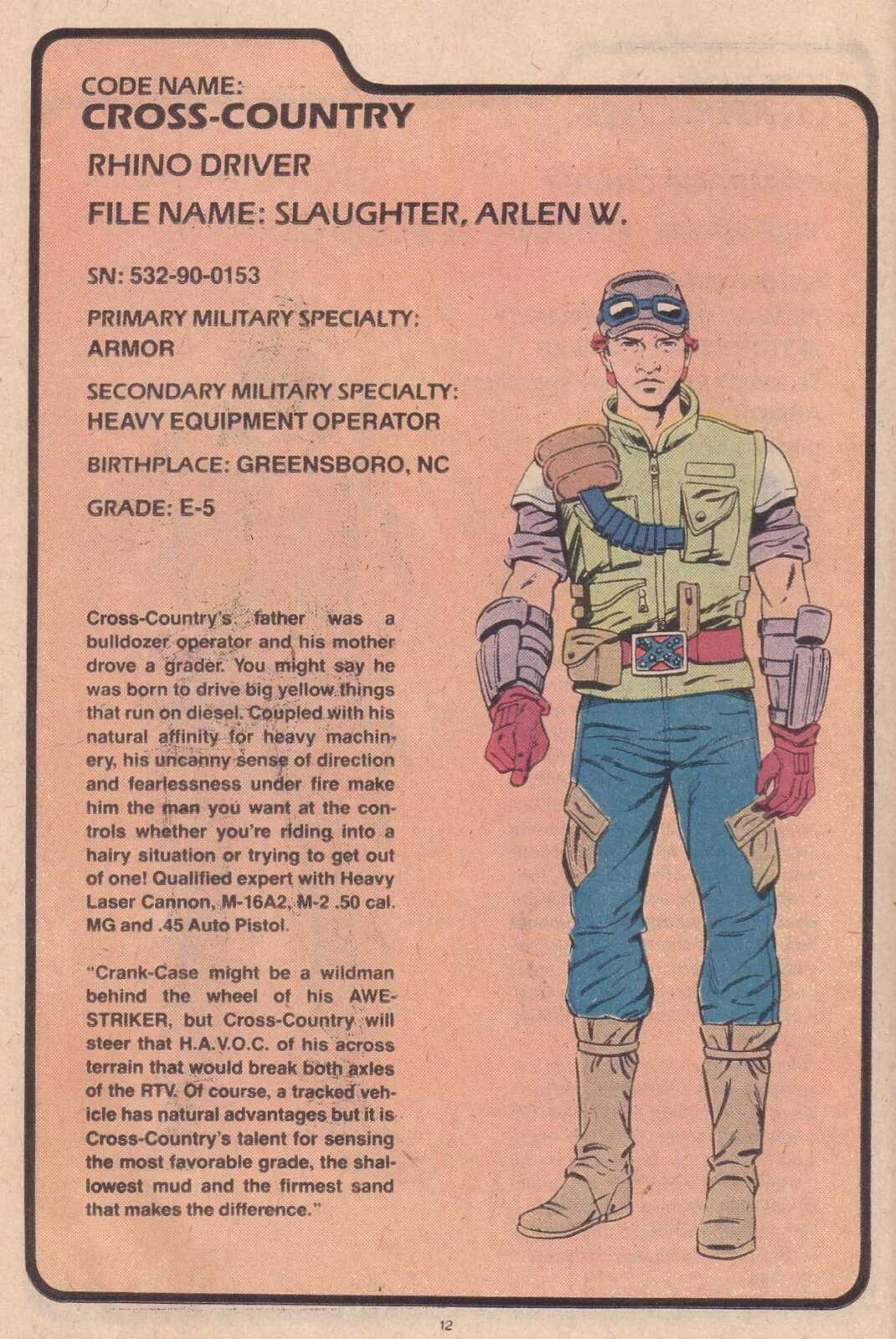 Read online The G.I. Joe Order of Battle comic -  Issue #1 - 14