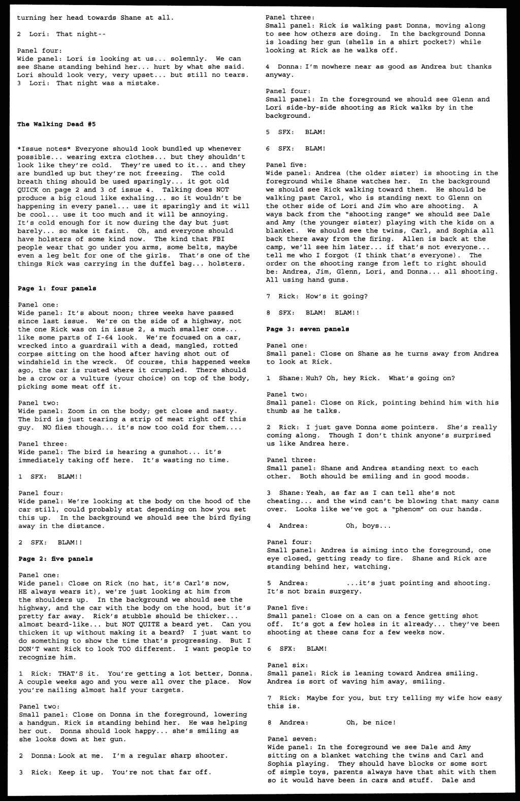 Read online The Walking Dead comic -  Issue # _Script Book 01 - 30