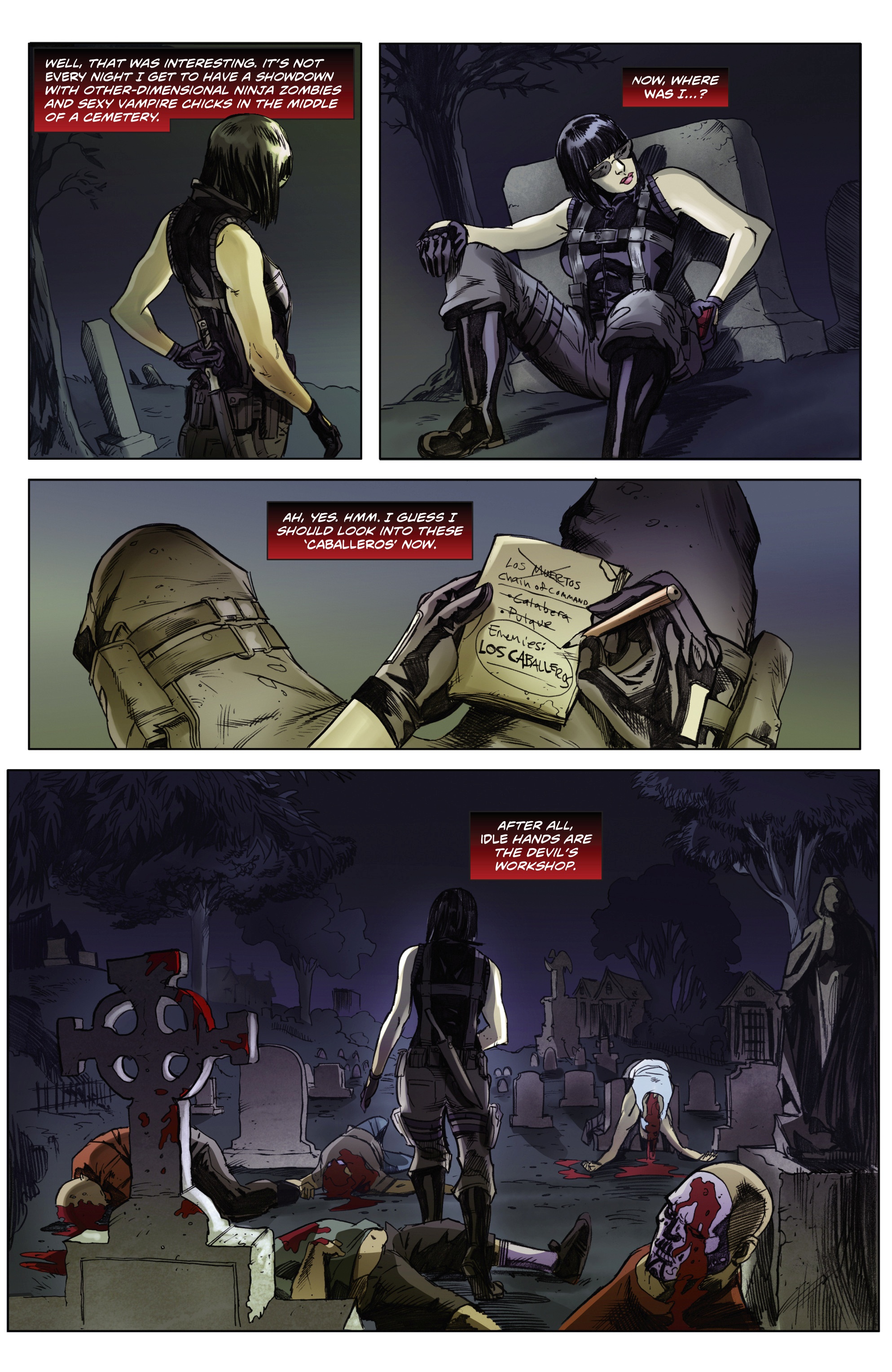 Read online Swords of Sorrow: Vampirella & Jennifer Blood comic -  Issue #4 - 22
