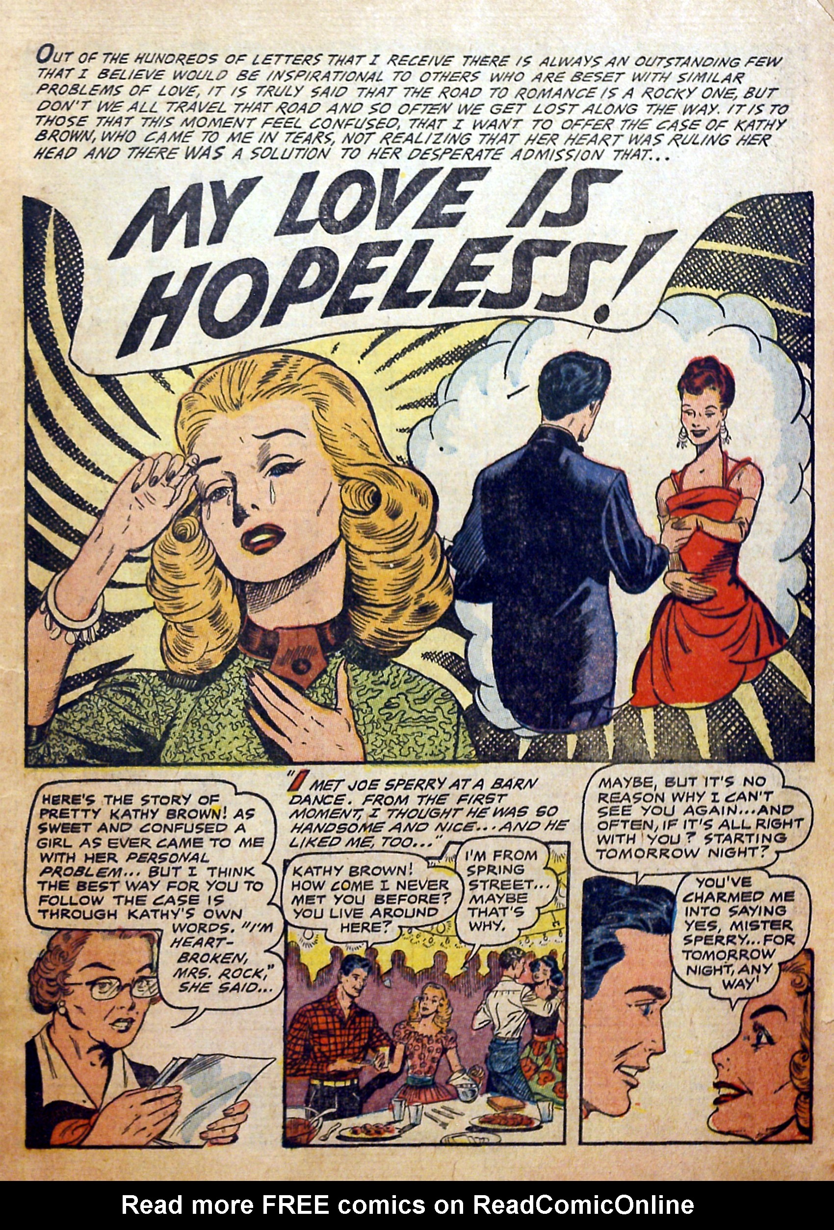 Read online My Personal Problem (1957) comic -  Issue #2 - 3