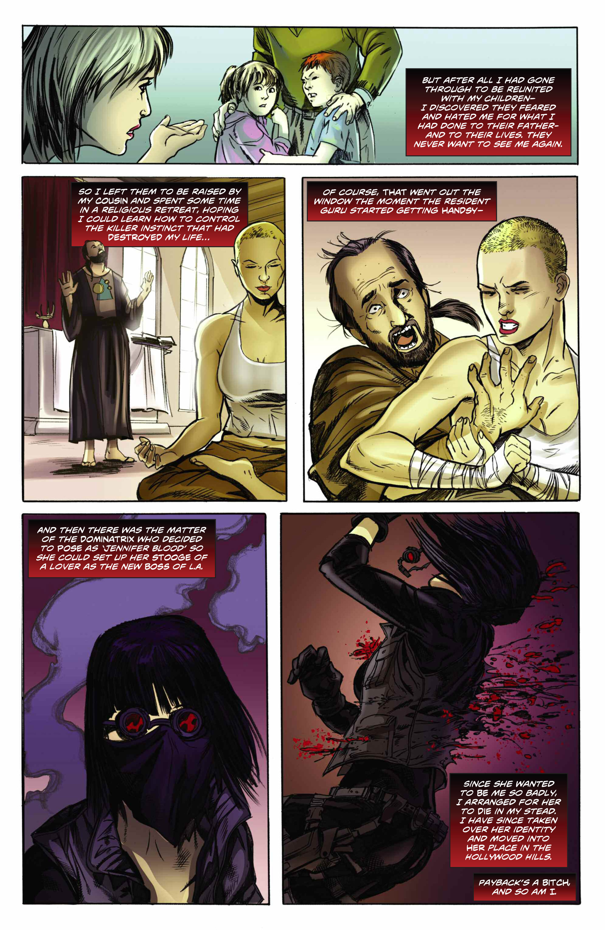 Read online Swords of Sorrow: Vampirella & Jennifer Blood comic -  Issue #1 - 12