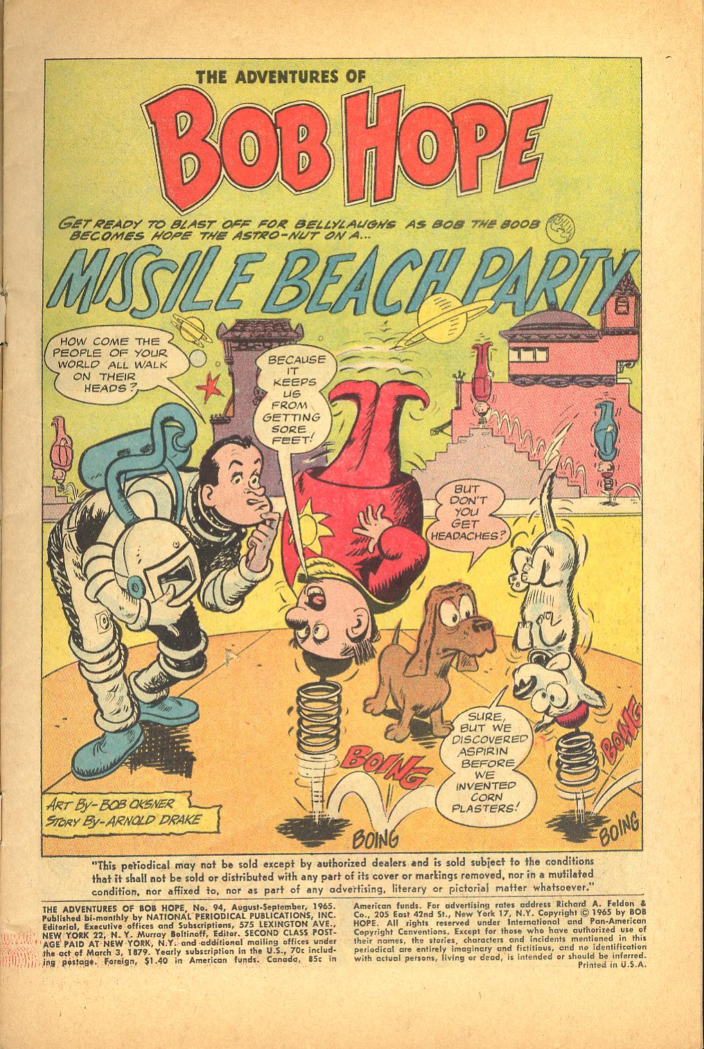 Read online The Adventures of Bob Hope comic -  Issue #94 - 3