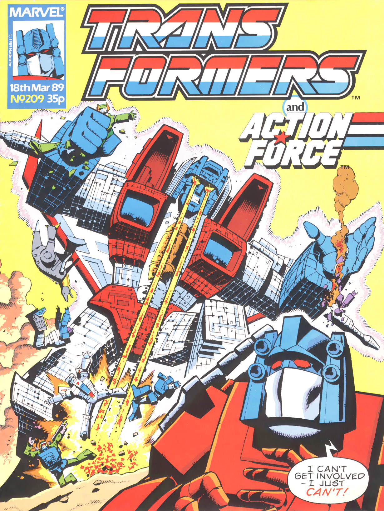 Read online The Transformers (UK) comic -  Issue #209 - 1