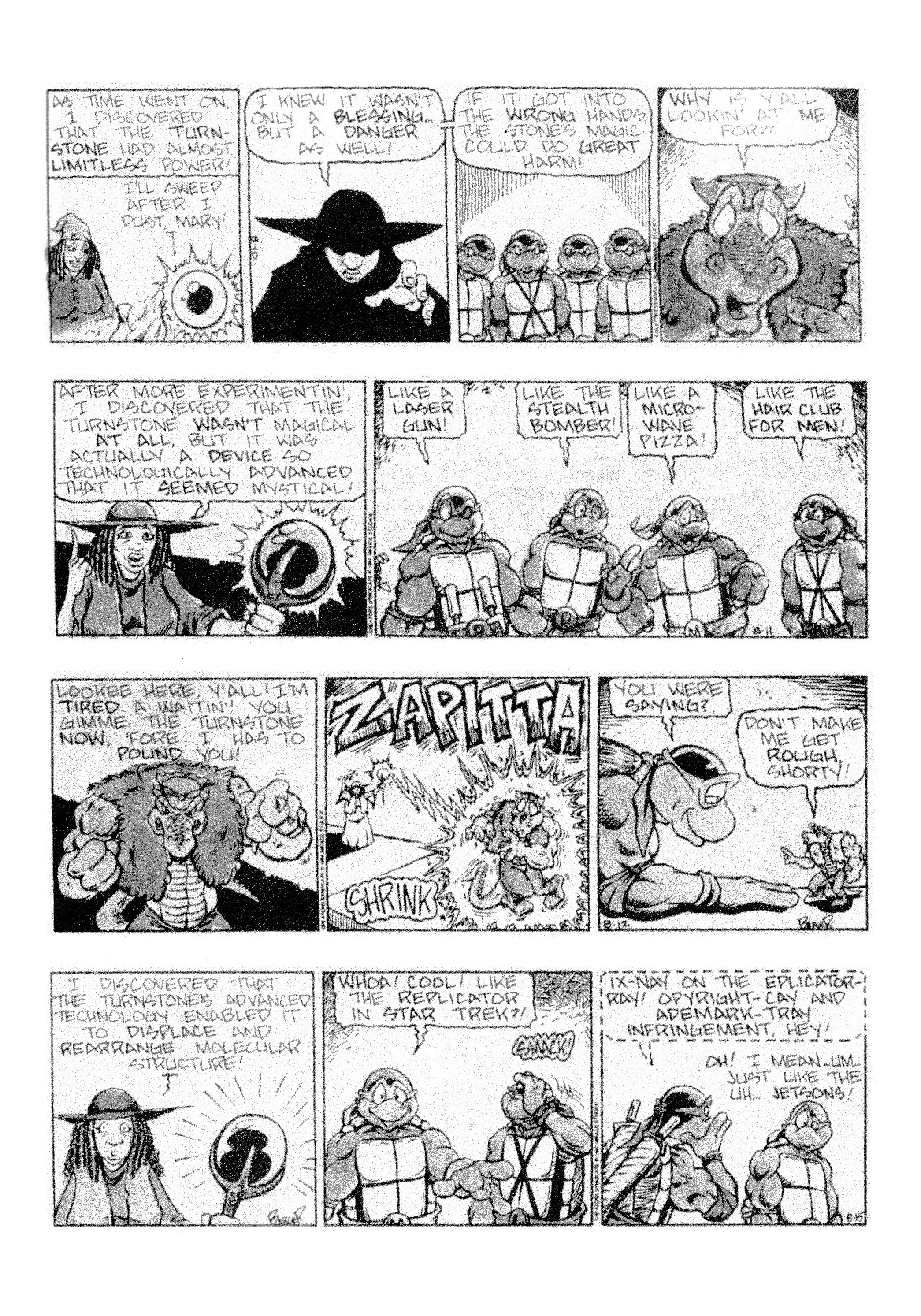 Read online Teenage Mutant Ninja Turtles: Complete Newspaper Daily Comic Strip Collection comic -  Issue # TPB 3 (Part 1) - 43