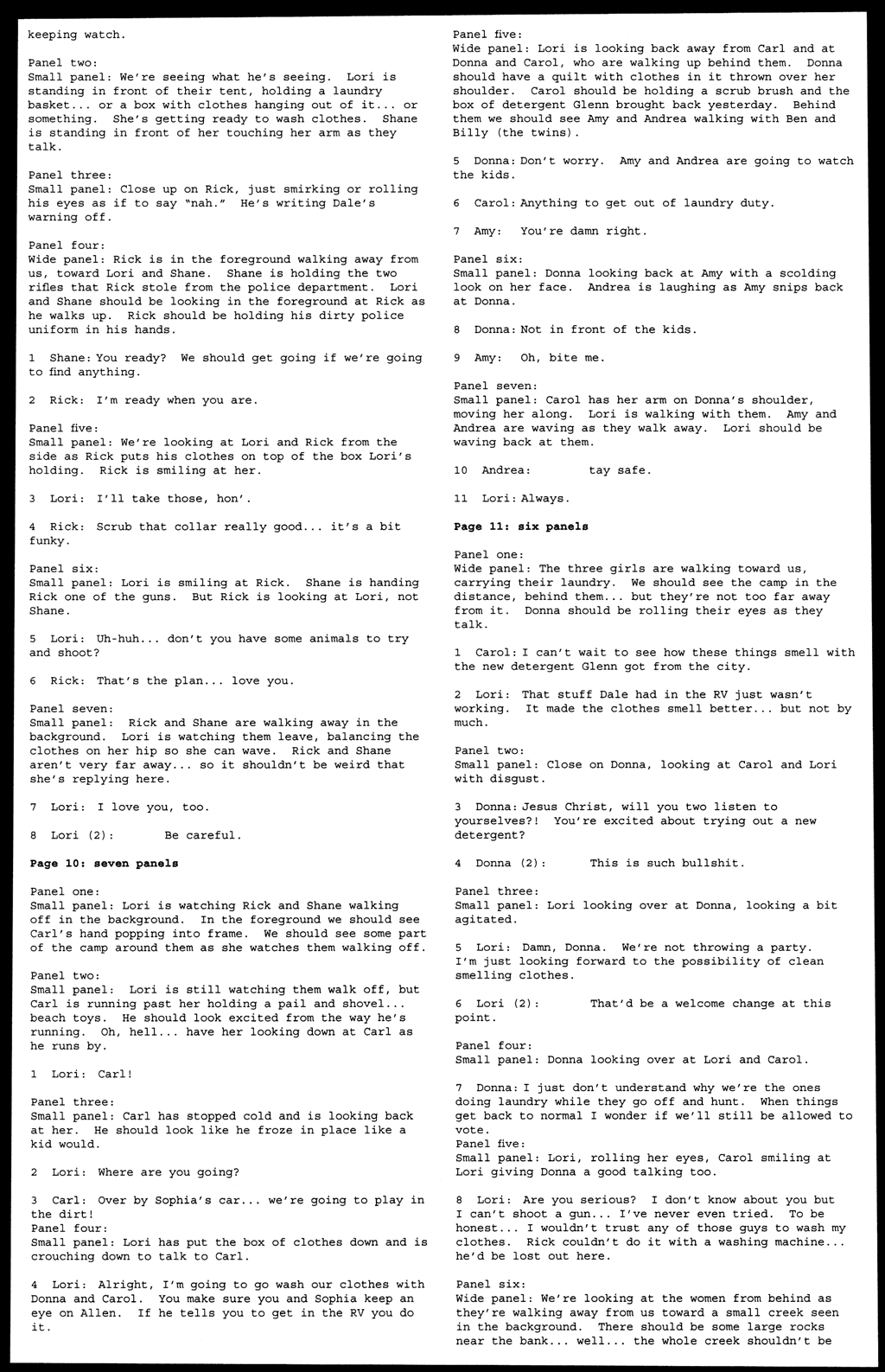 Read online The Walking Dead comic -  Issue # _Script Book 01 - 19