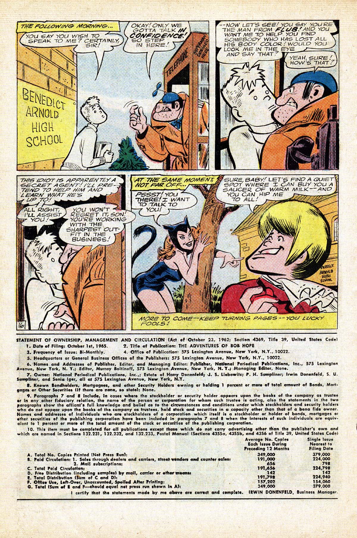 Read online The Adventures of Bob Hope comic -  Issue #98 - 22