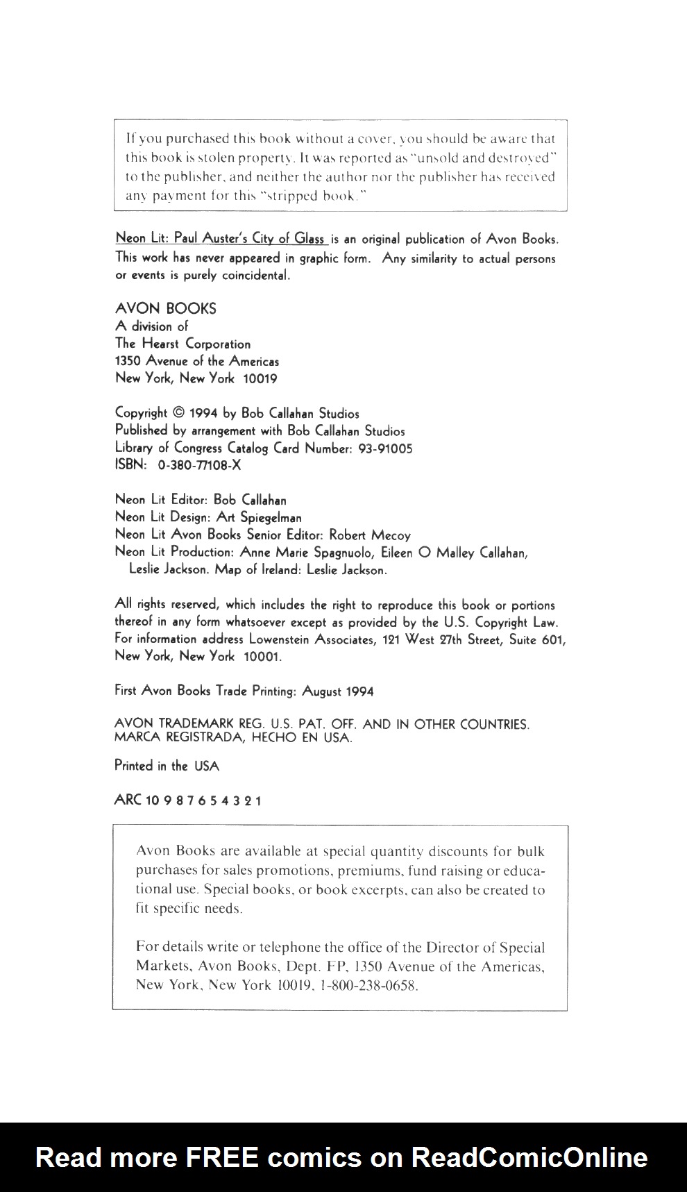 Read online City of Glass comic -  Issue # Full - 4