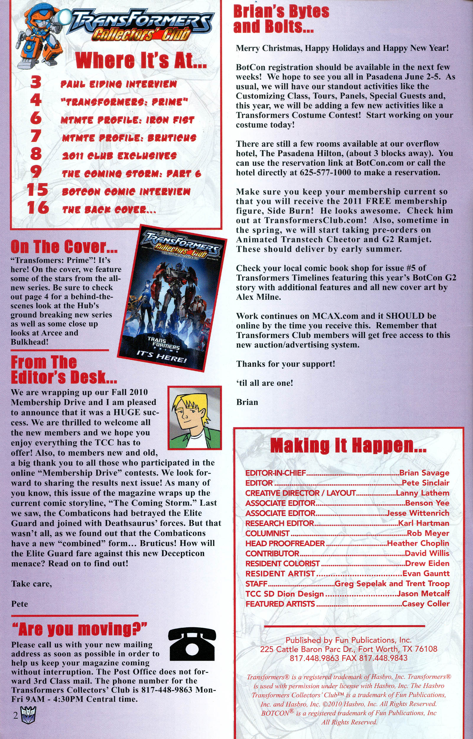 Read online Transformers: Collectors' Club comic -  Issue #36 - 2