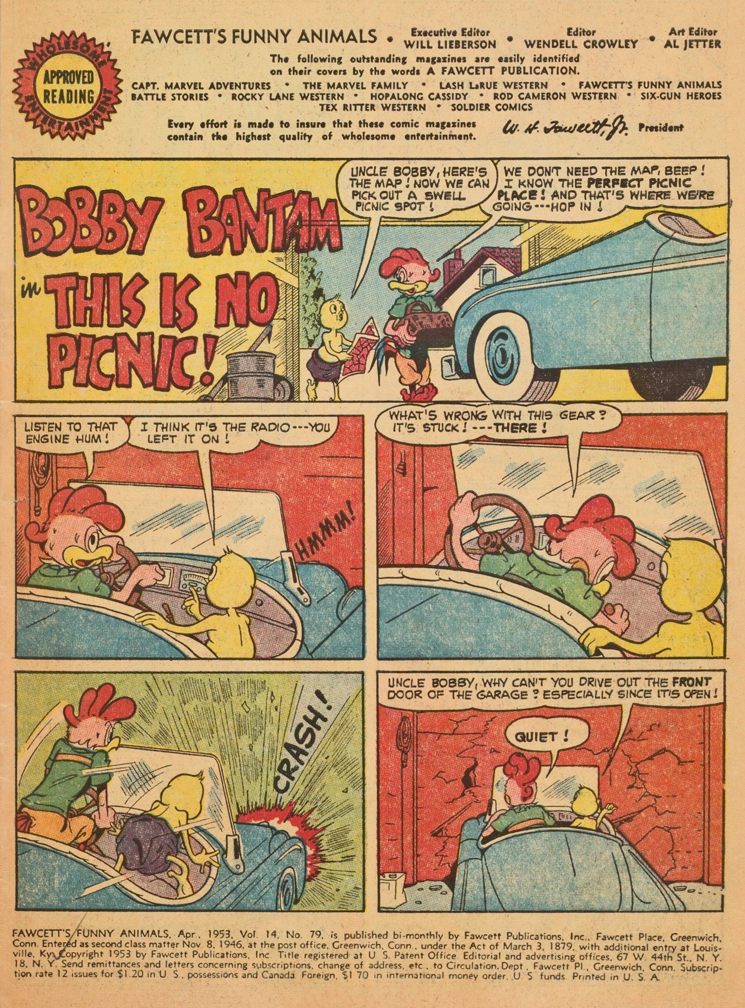 Read online Fawcett's Funny Animals comic -  Issue #79 - 3