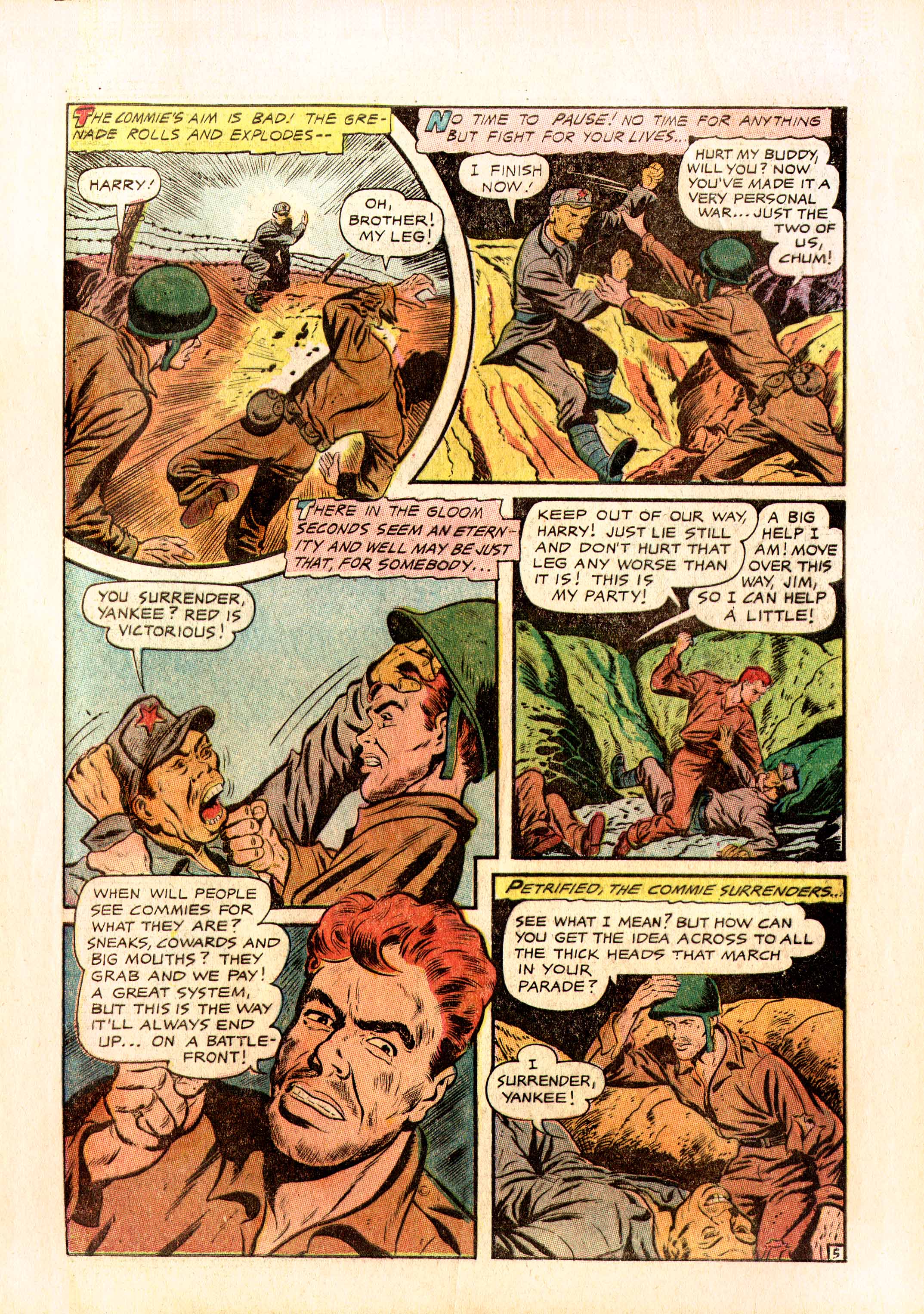 Read online Men in Action (1957) comic -  Issue #3 - 33