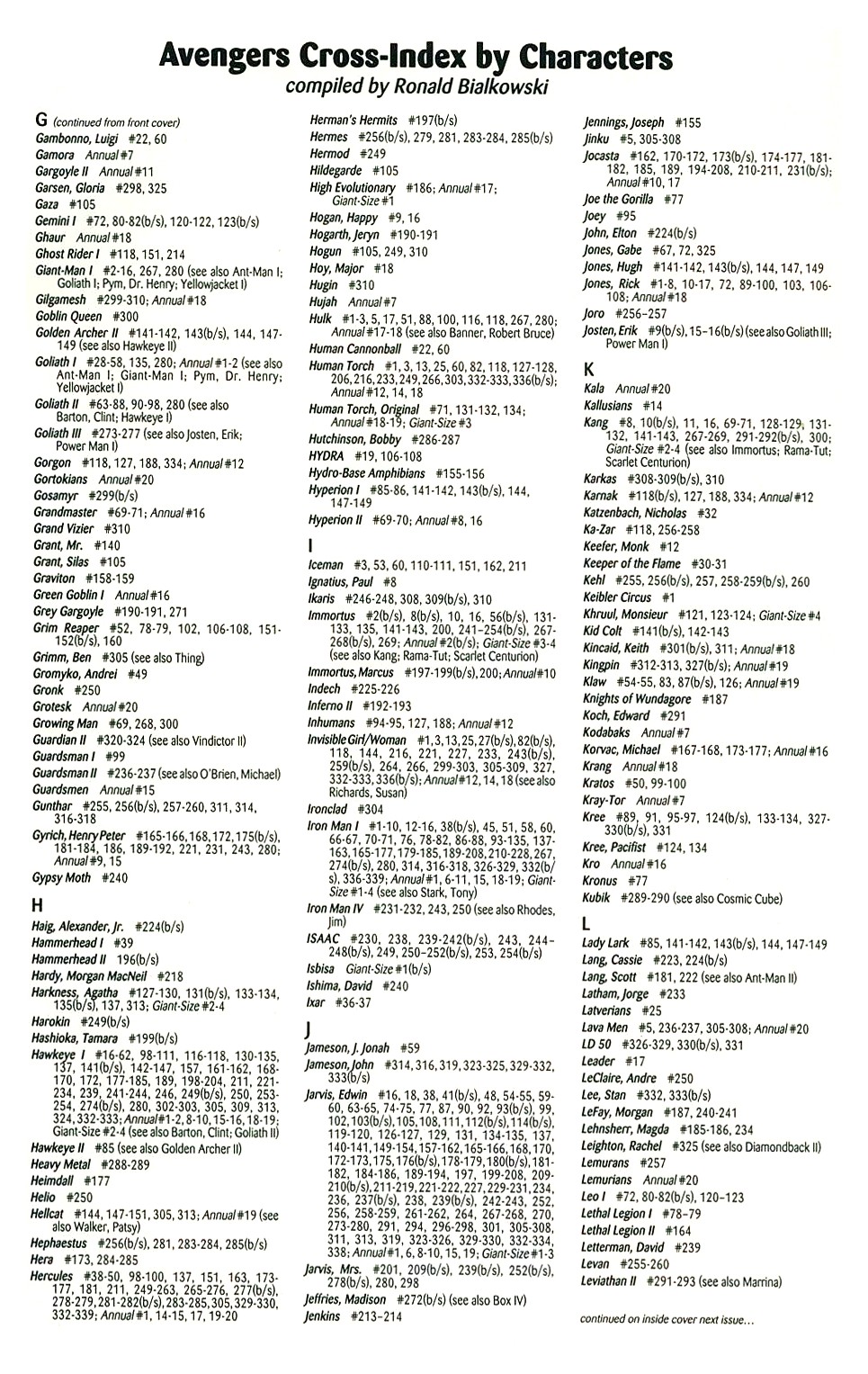 Read online The Official Marvel Index to the Avengers comic -  Issue #2 - 35