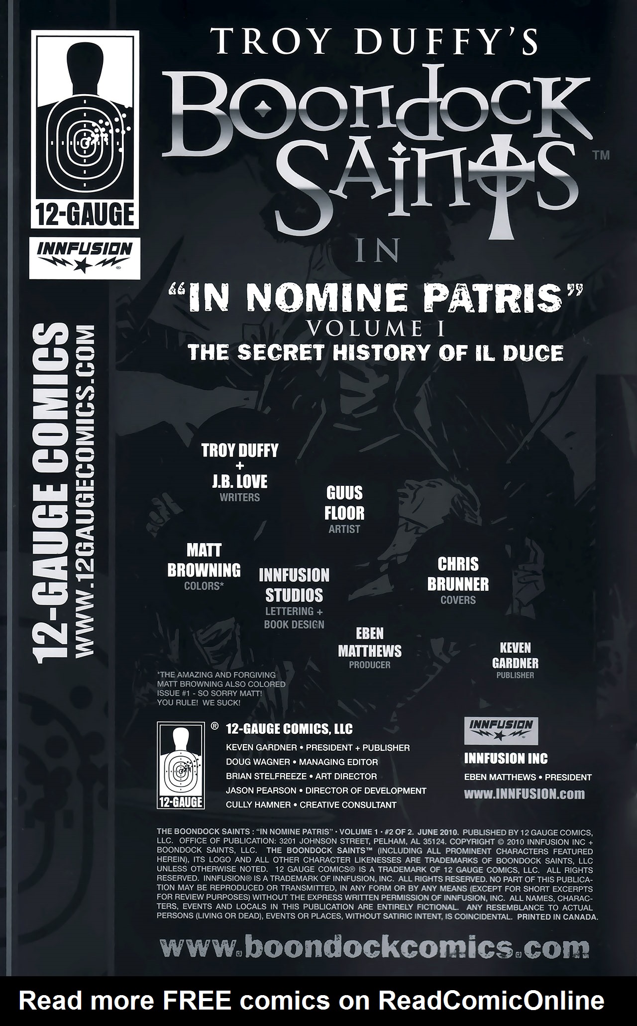Read online The Boondock Saints: ''In Nomine Patris'' Volume 1 comic -  Issue #2 - 2