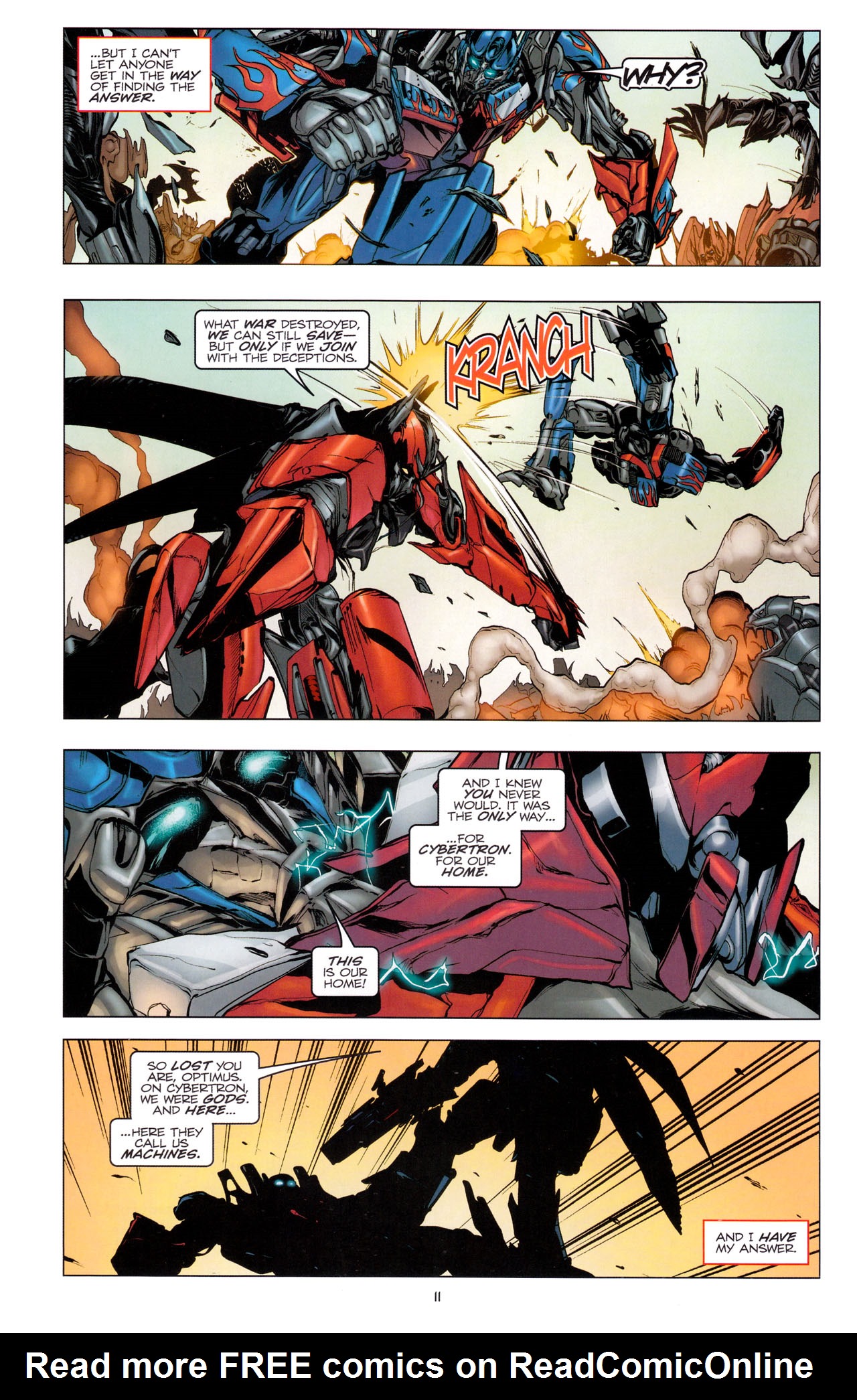 Read online Transformers: Dark of the Moon Movie Adaptation comic -  Issue #3 - 13