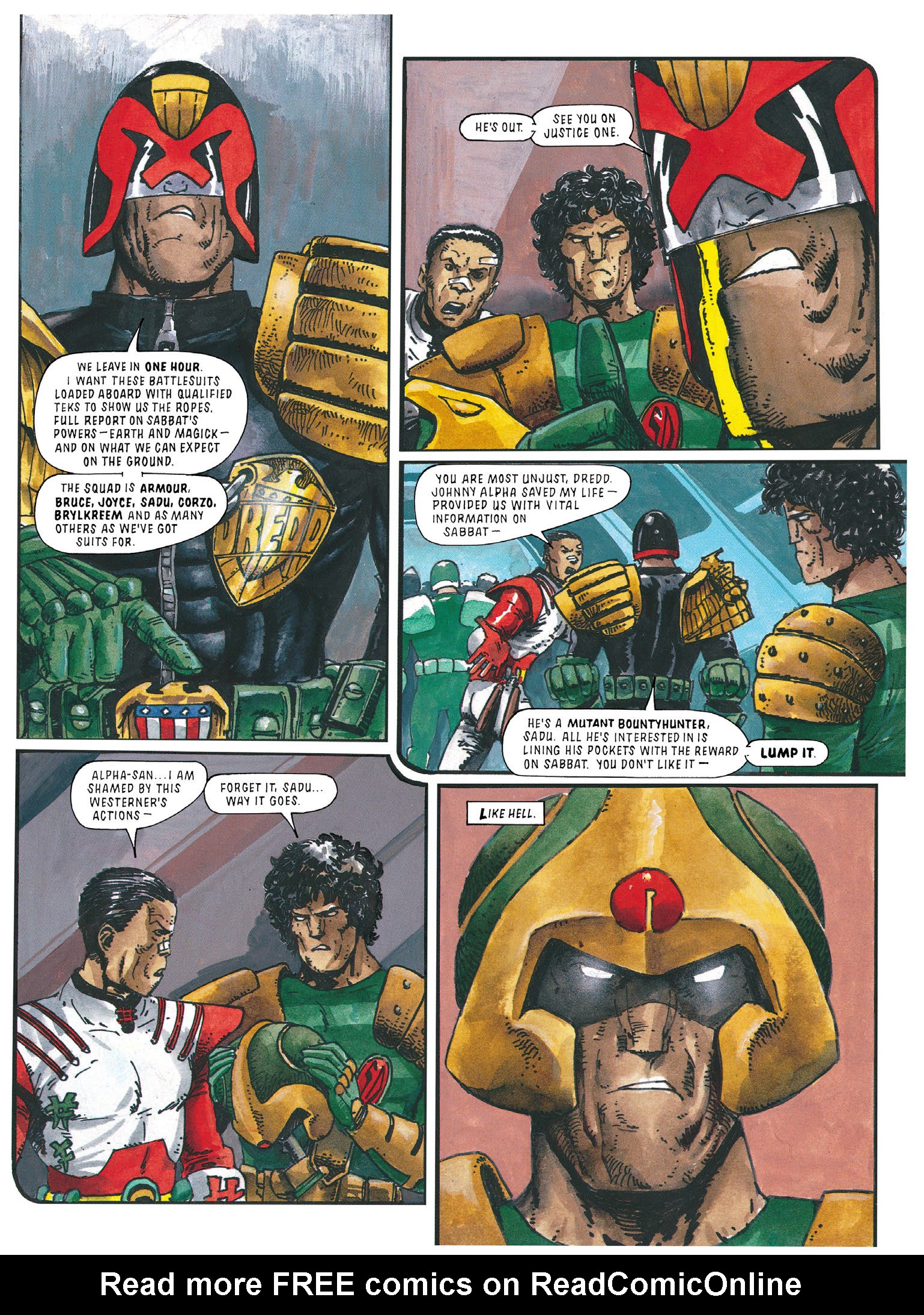 Read online Essential Judge Dredd: Judgement Day comic -  Issue # TPB - 99