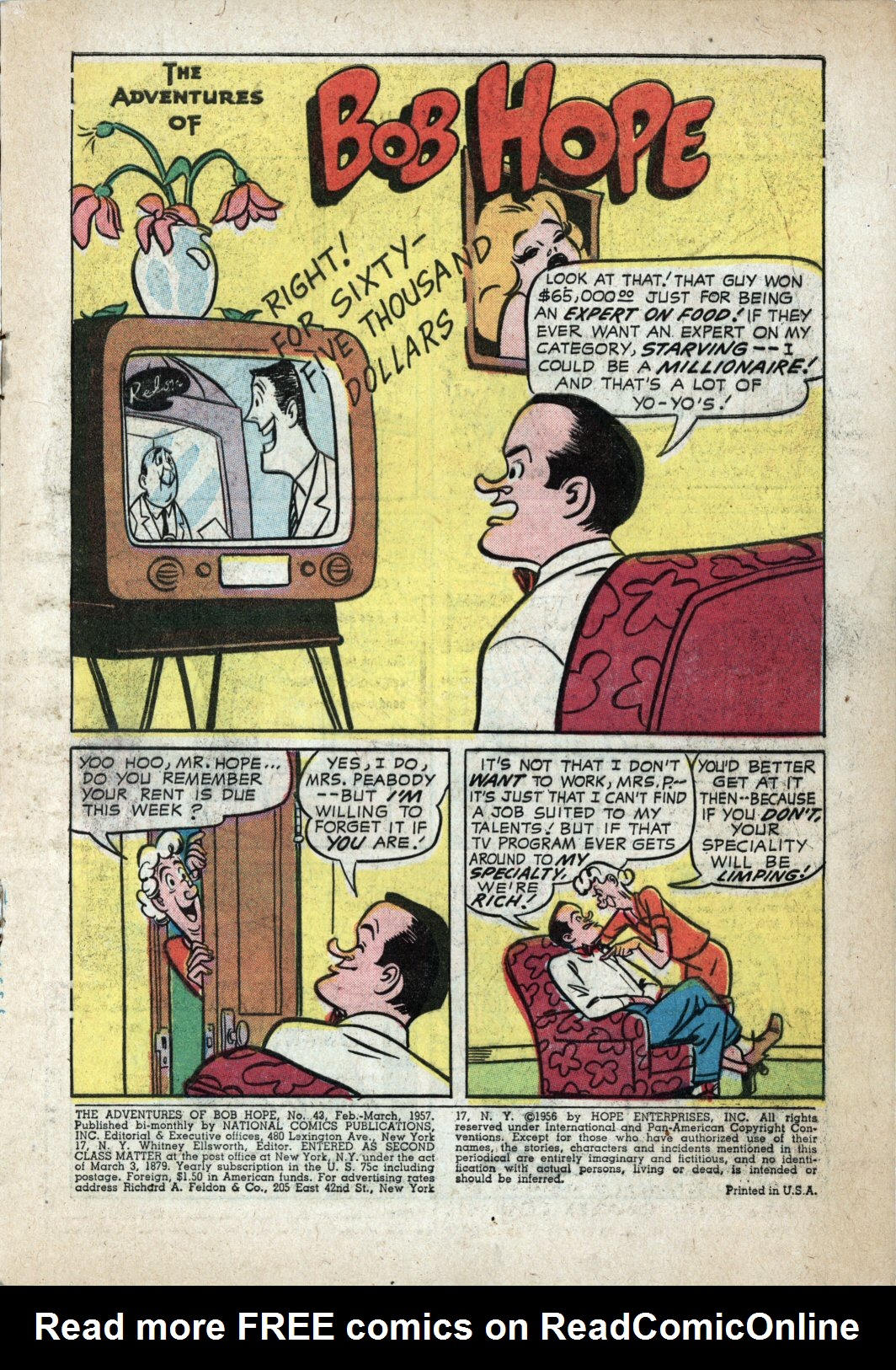 Read online The Adventures of Bob Hope comic -  Issue #43 - 3