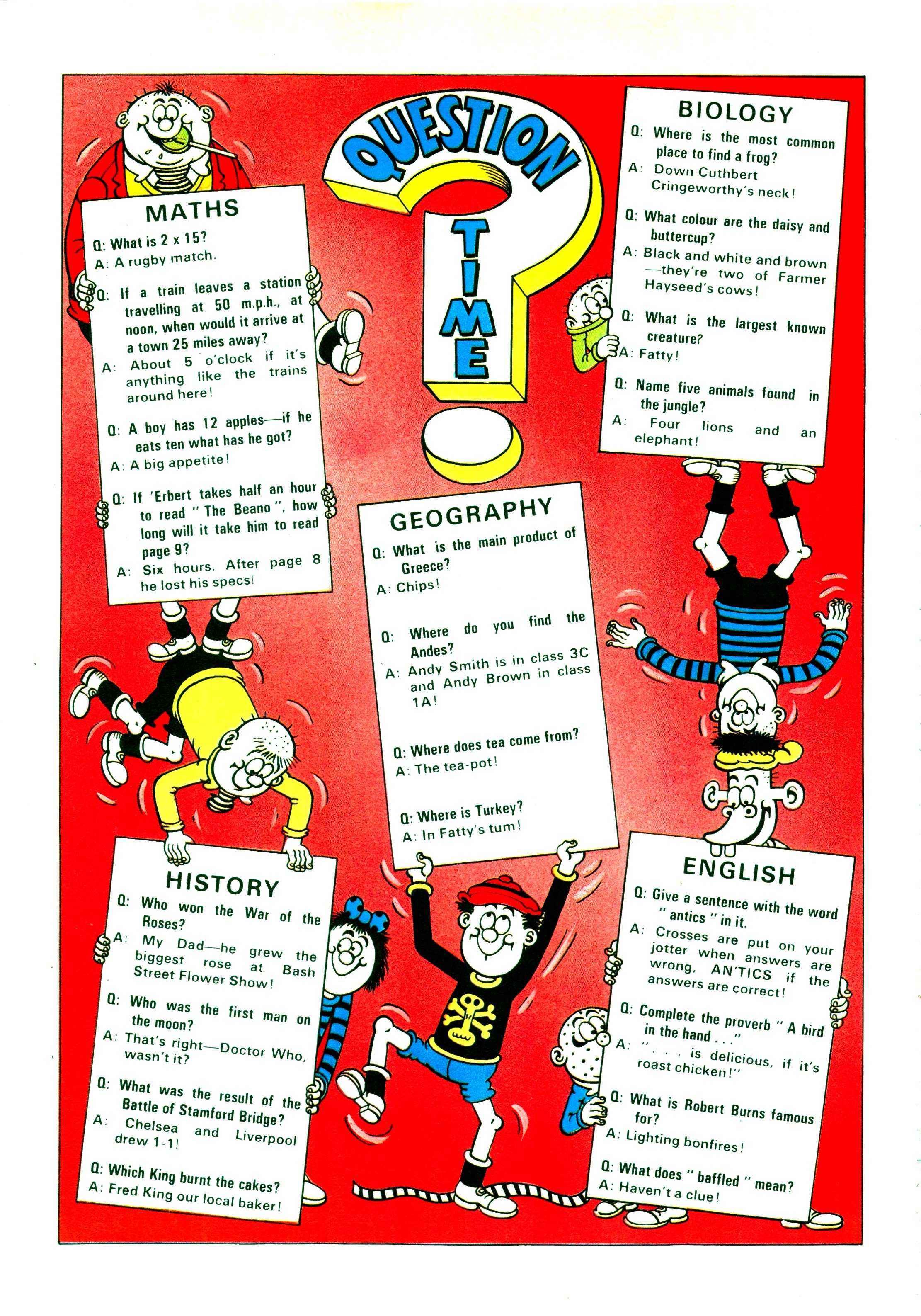 Read online Bash Street Kids comic -  Issue #1982 - 22