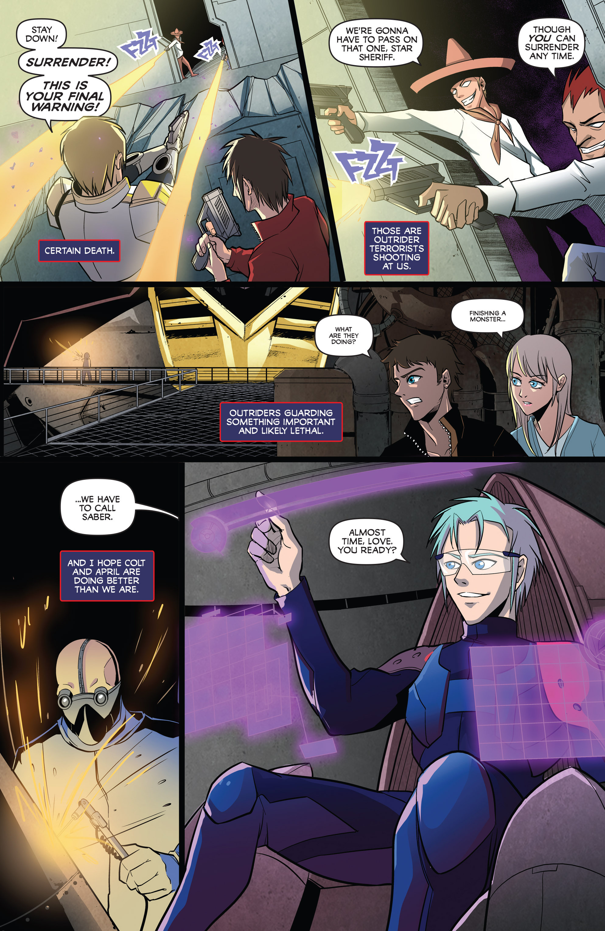 Read online Saber Rider and the Star Sheriffs comic -  Issue #3 - 4