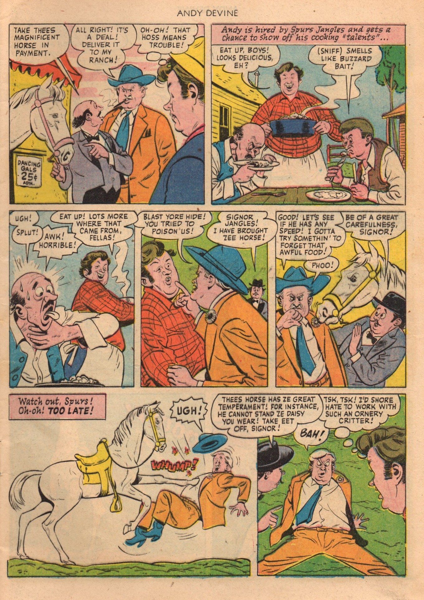 Read online Andy Devine Western comic -  Issue #1 - 5