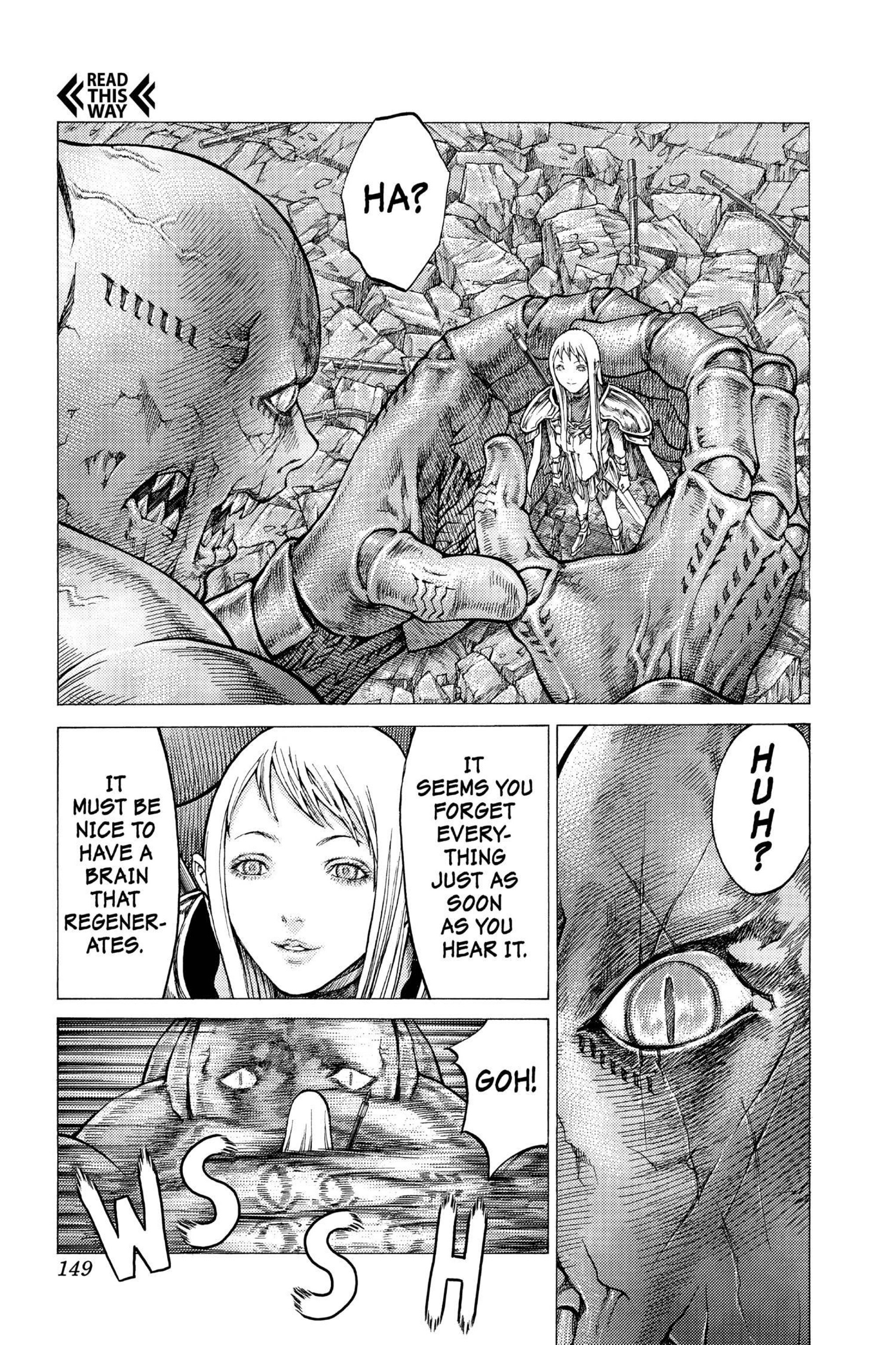 Read online Claymore comic -  Issue #8 - 138