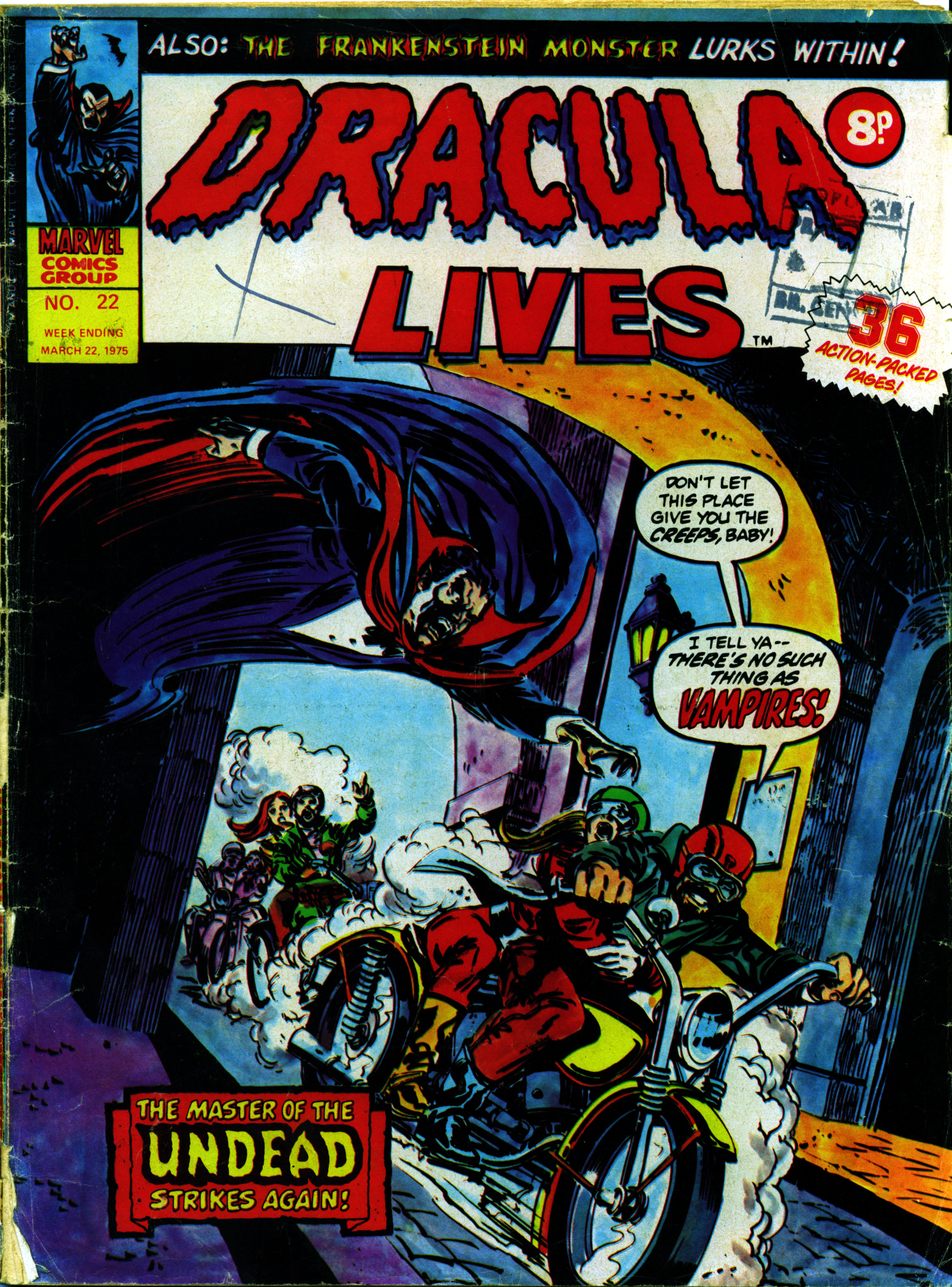 Read online Dracula Lives (1974) comic -  Issue #22 - 1