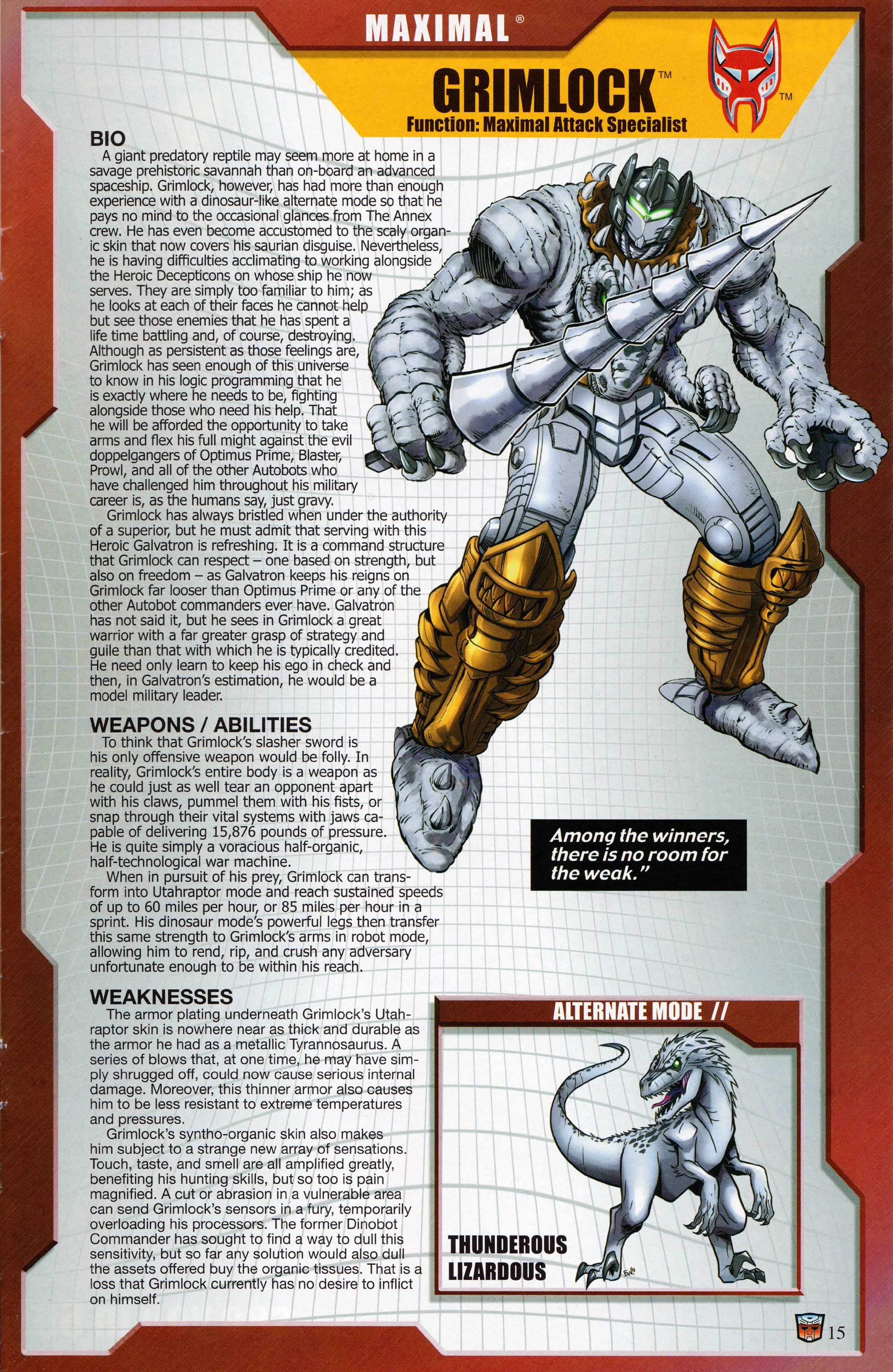 Read online Transformers: Collectors' Club comic -  Issue #63 - 15