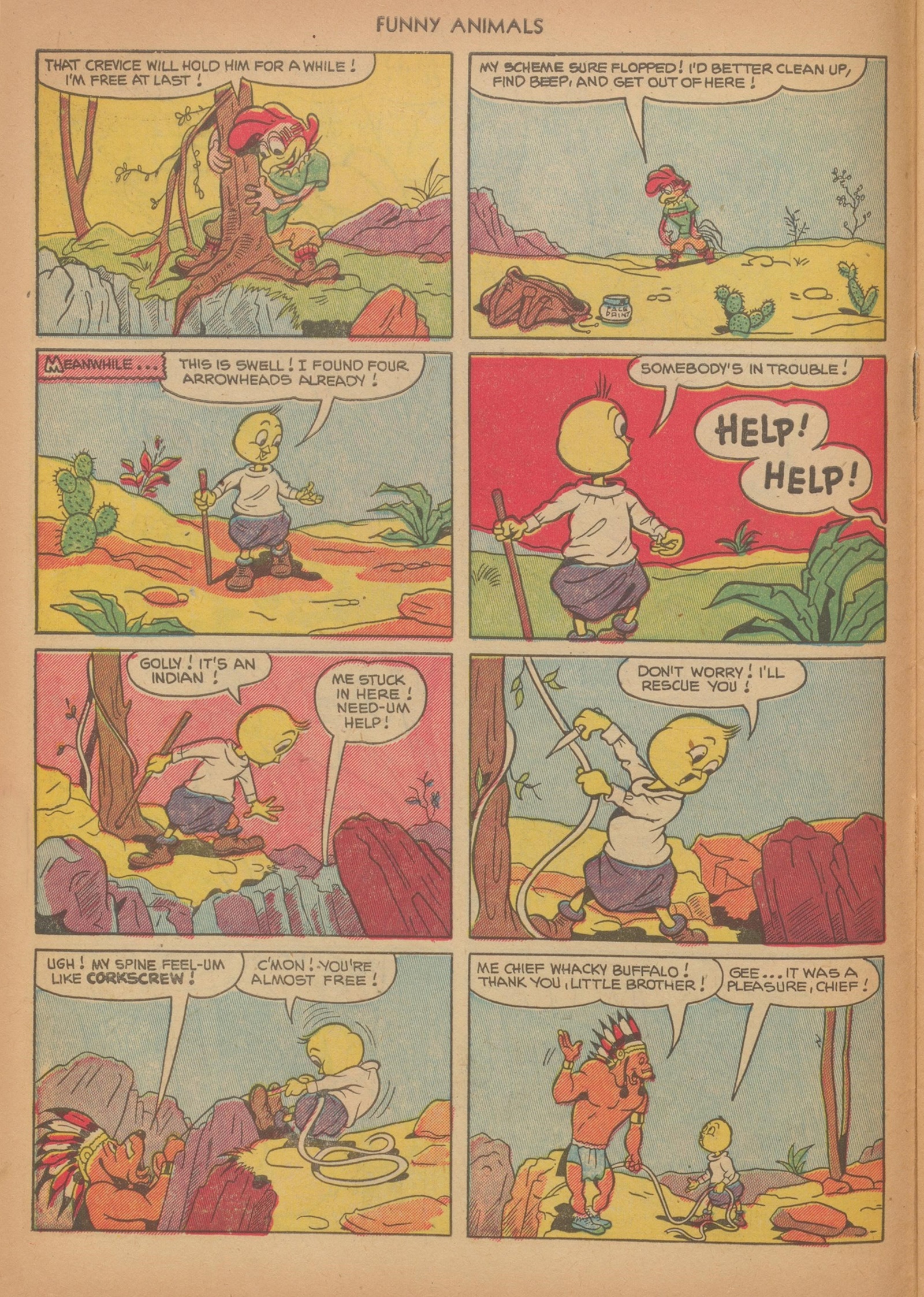 Read online Fawcett's Funny Animals comic -  Issue #75 - 10